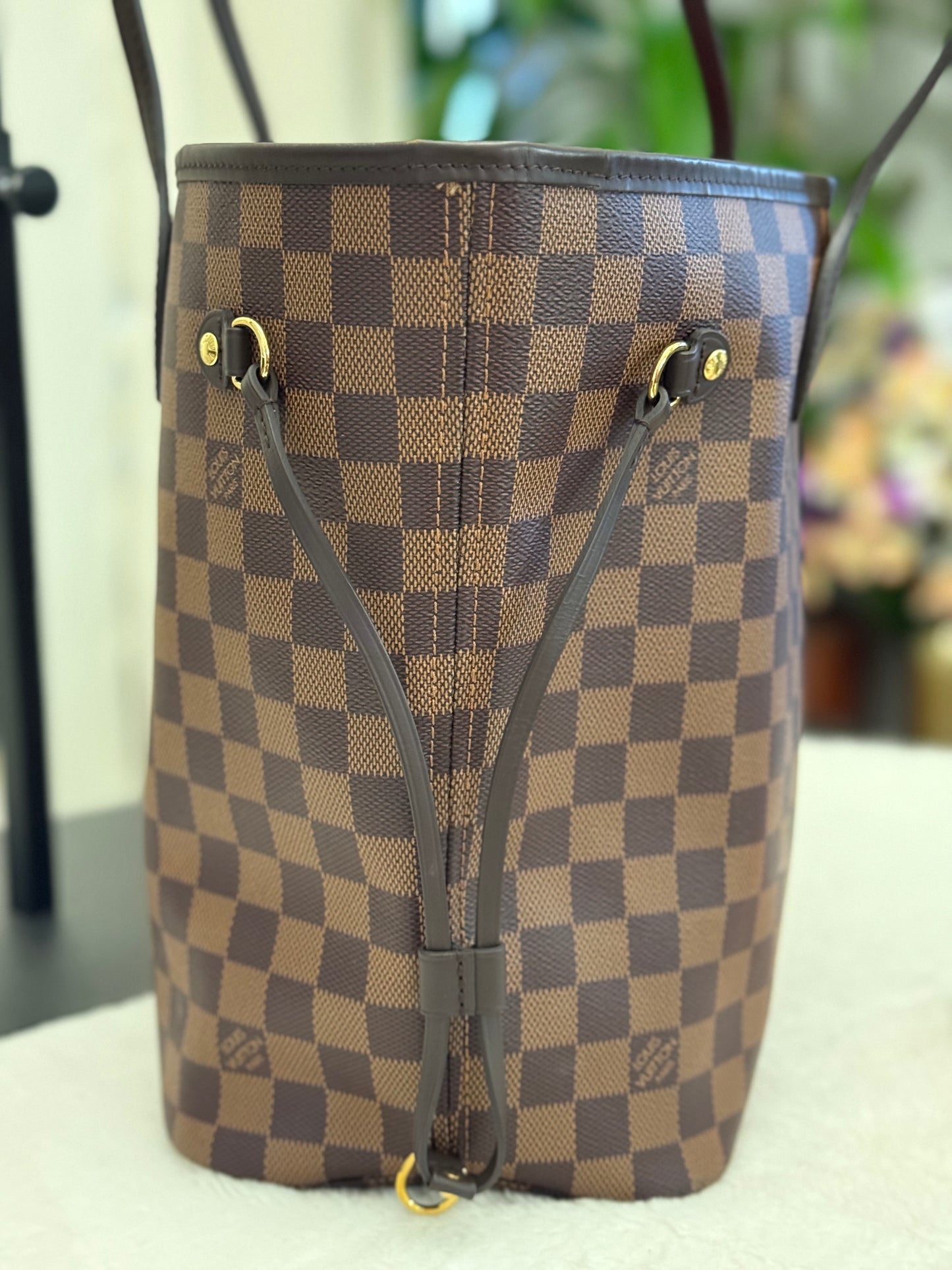 Louis Vuitton Neverfull MM DE Set (Bag and Pouch)