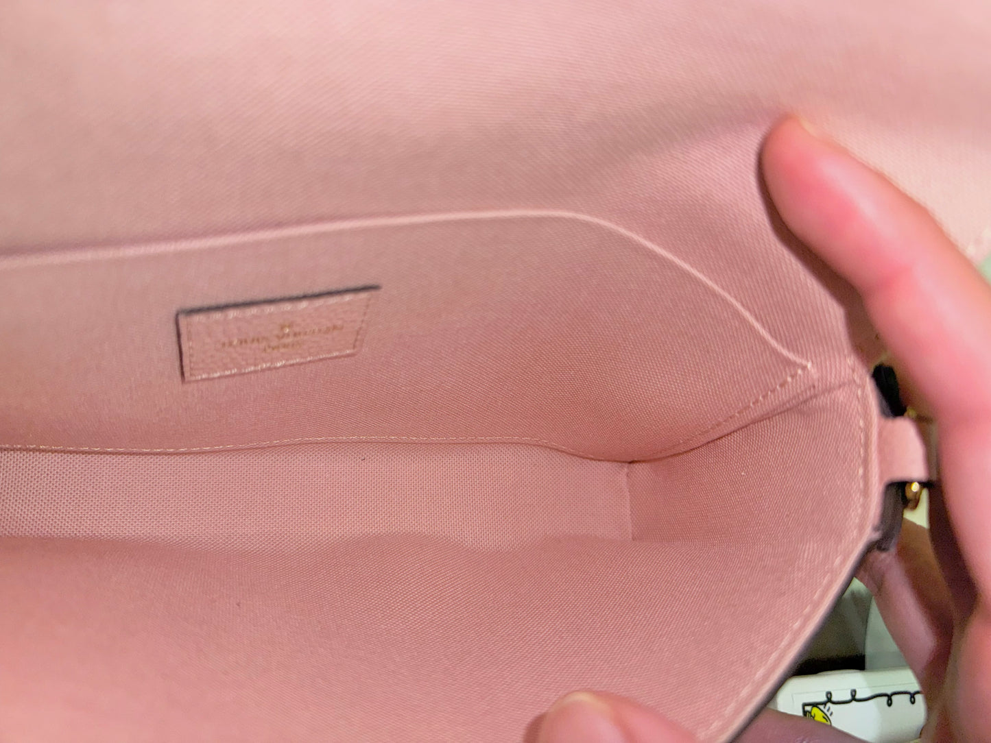 Louis Vuitton Felicie Pochette in Empreinte Rose Poudre Bag Only