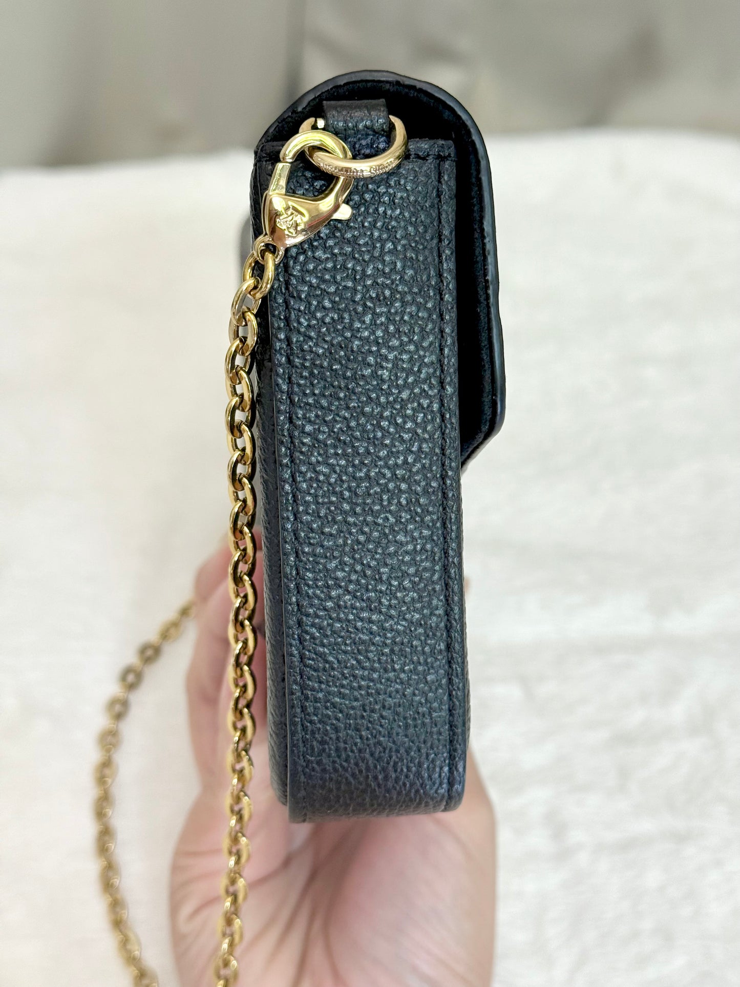 Louis Vuitton Felicie Pochette Empreinte Noir/Black Bag Only