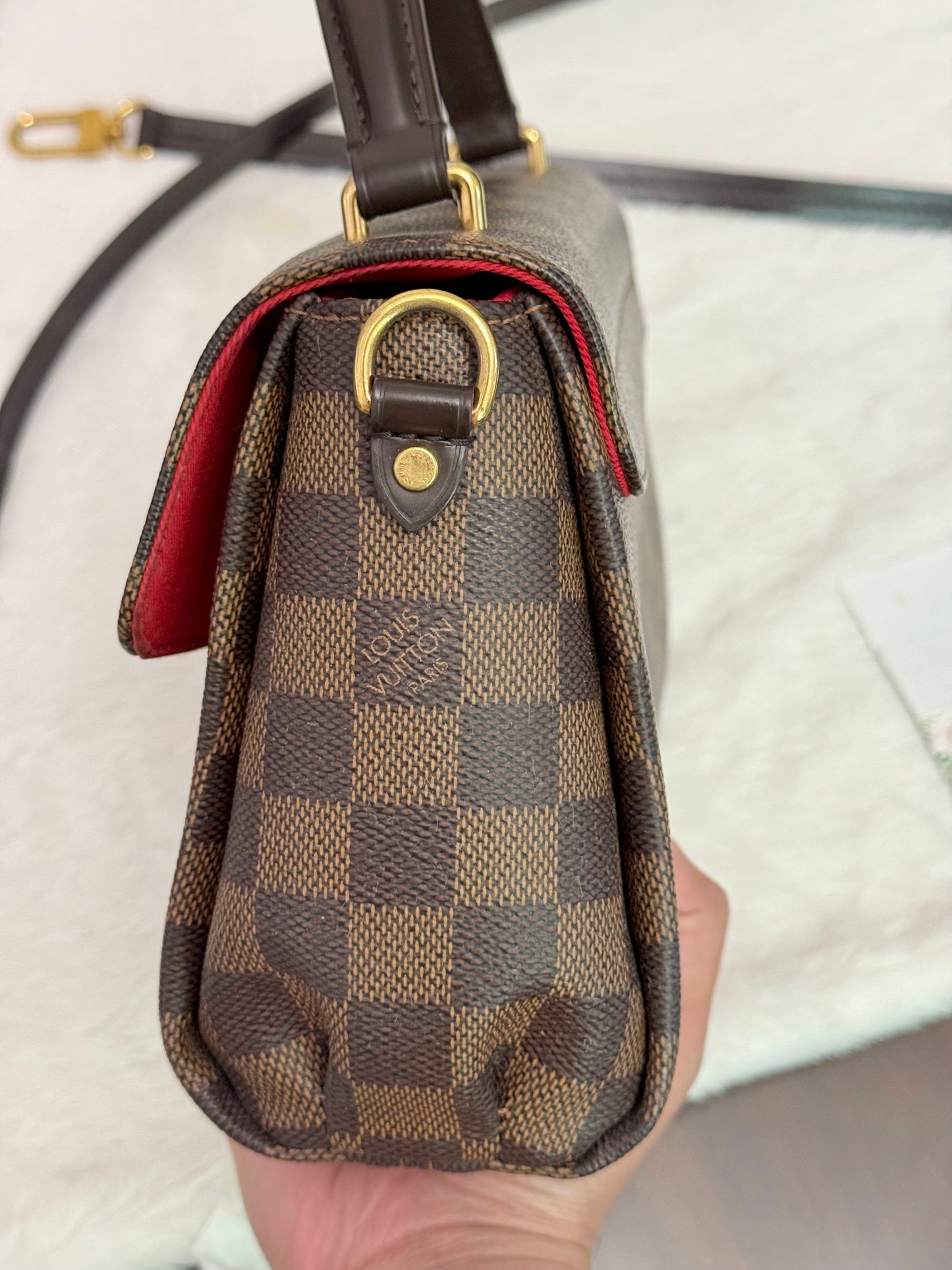 Louis Vuitton Croisette Damier Ebene Crossbody Bag