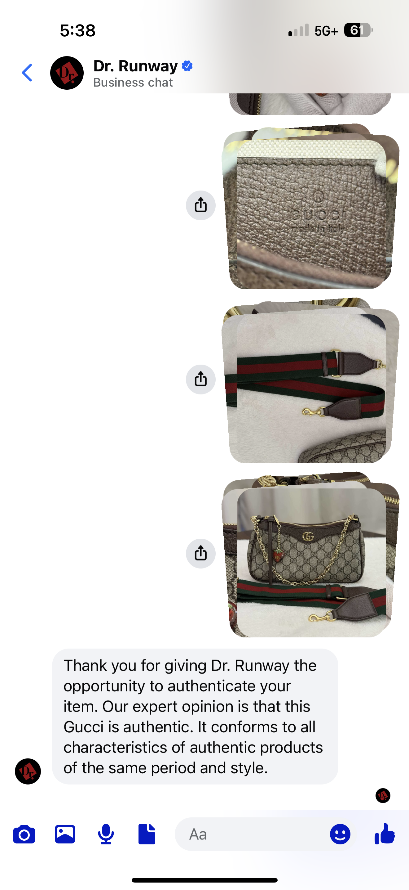 Gucci GG Supreme Ophidia Small Strawberry Bag Limited Edition