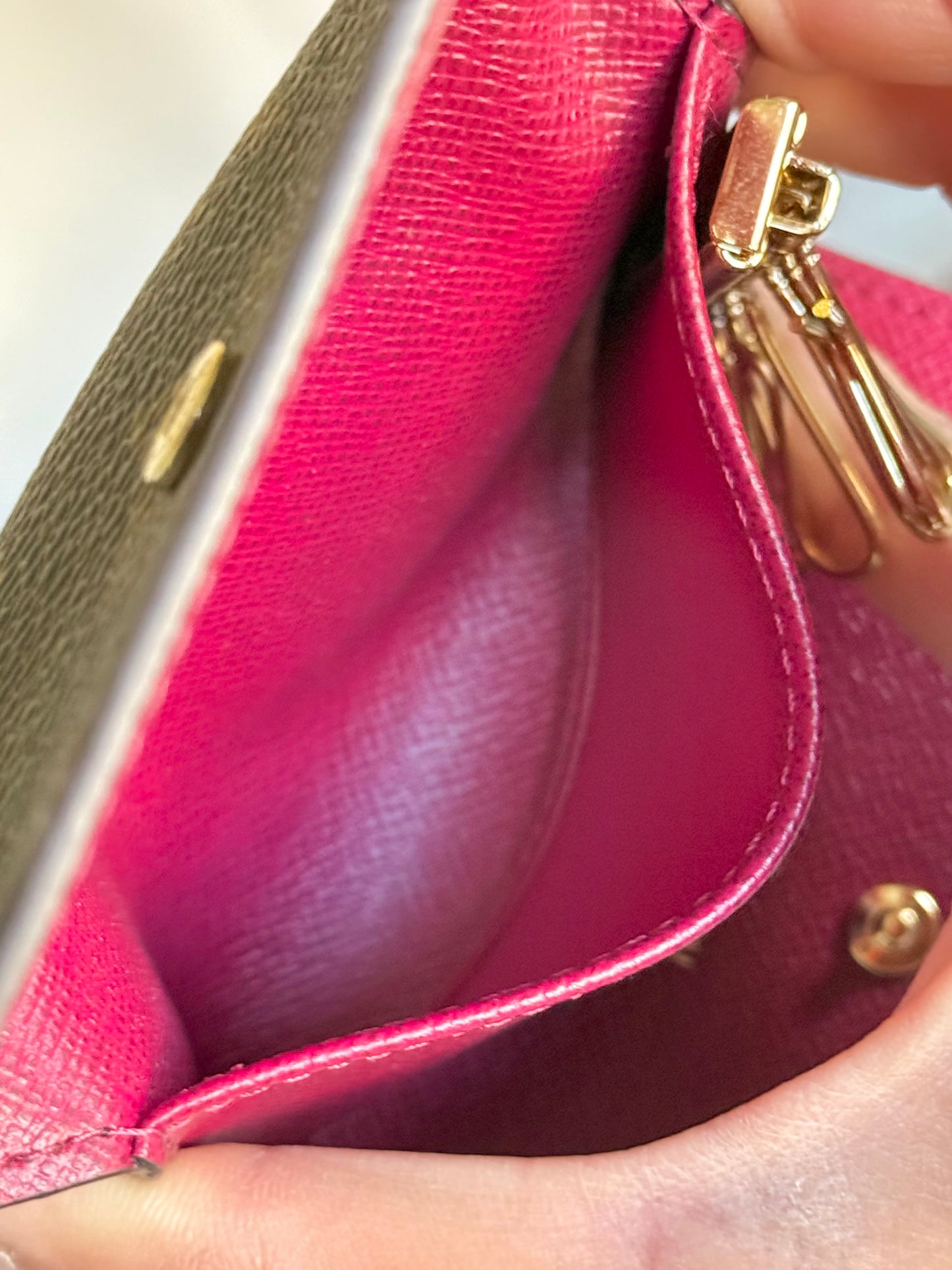 Louis Vuitton 6-Key Holder Mono Fuchsia