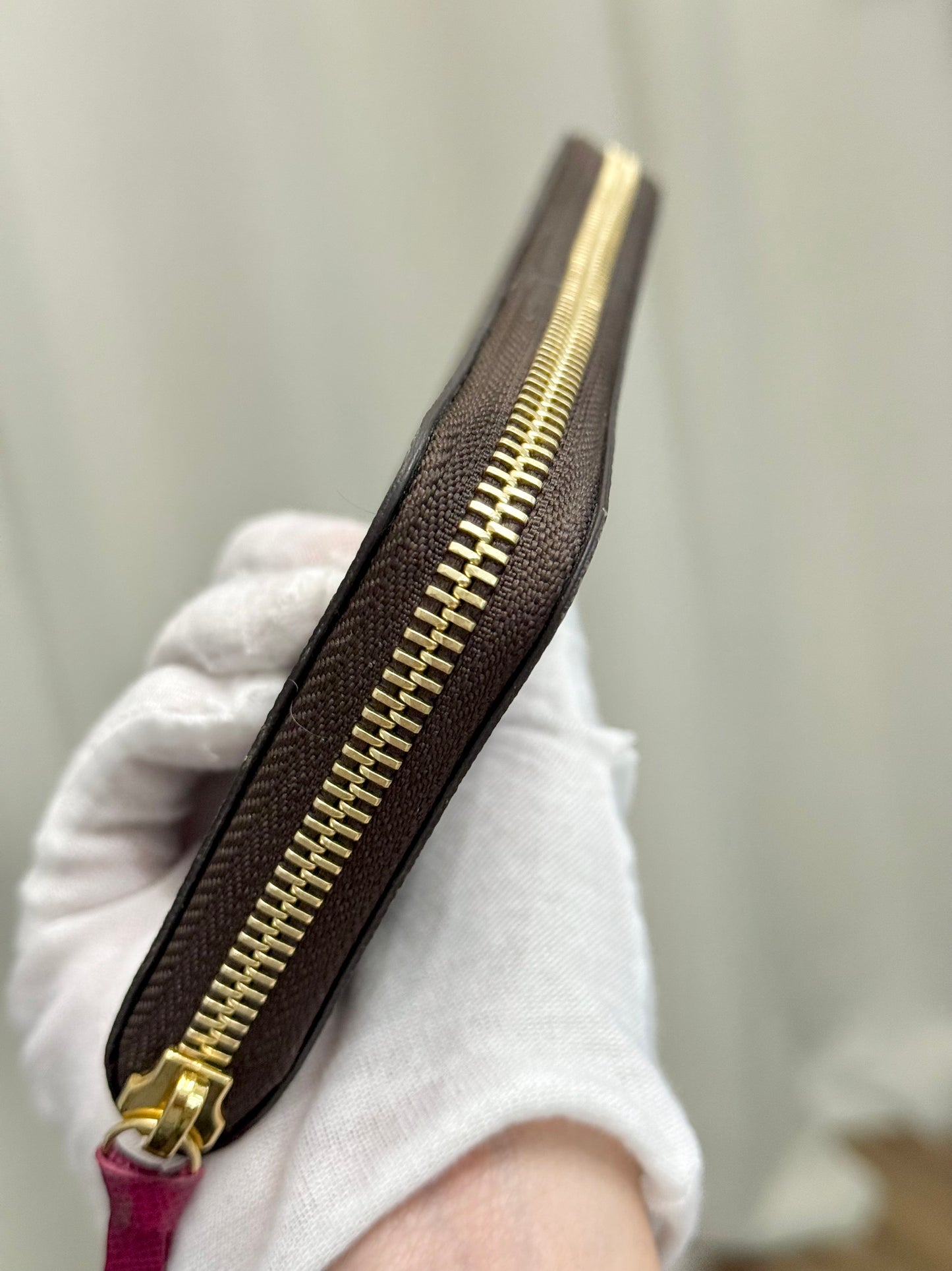 Louis Vuitton Clemence Mono Fuchsia Wallet