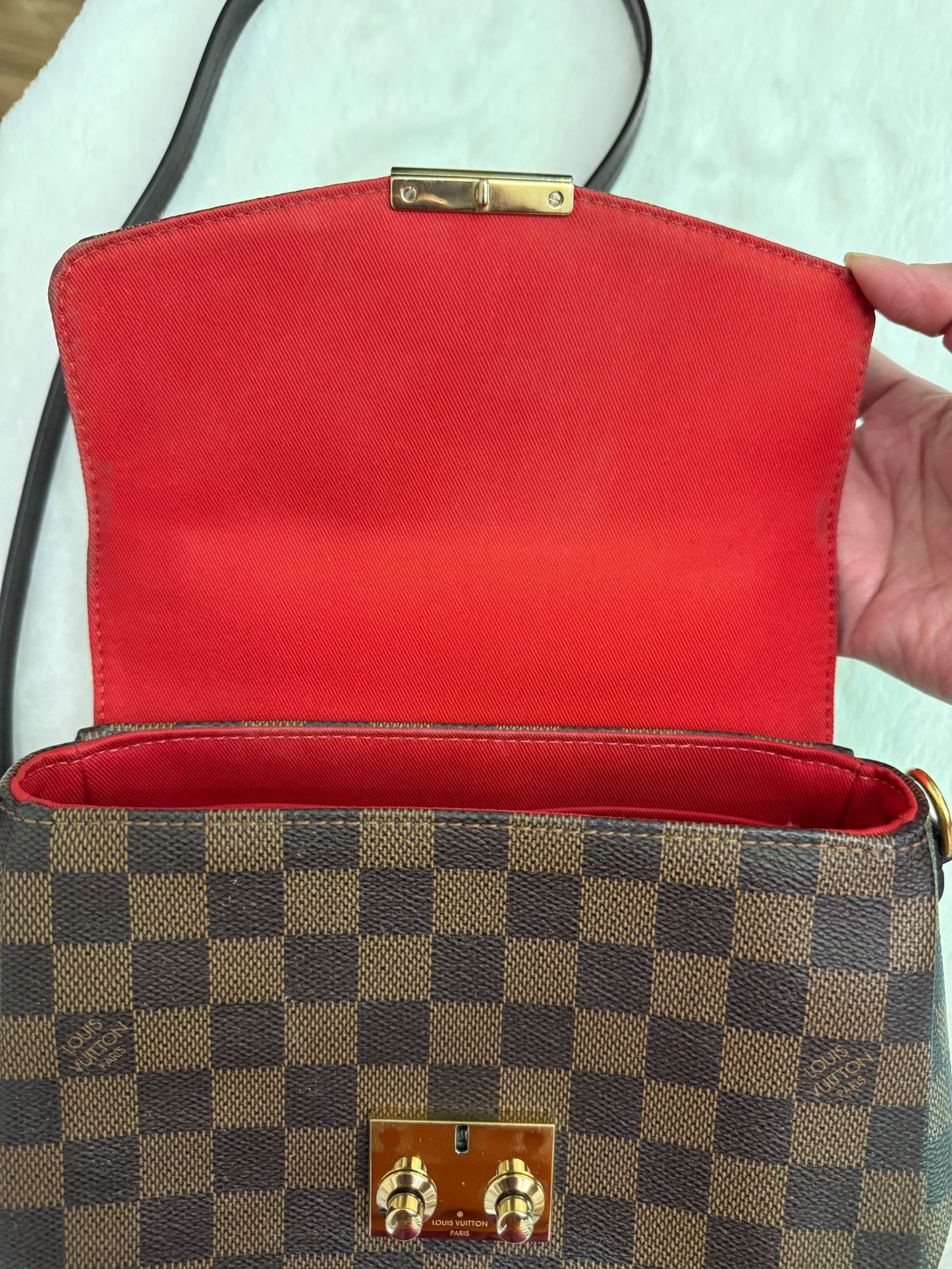 Louis Vuitton Croisette Damier Ebene Crossbody Bag