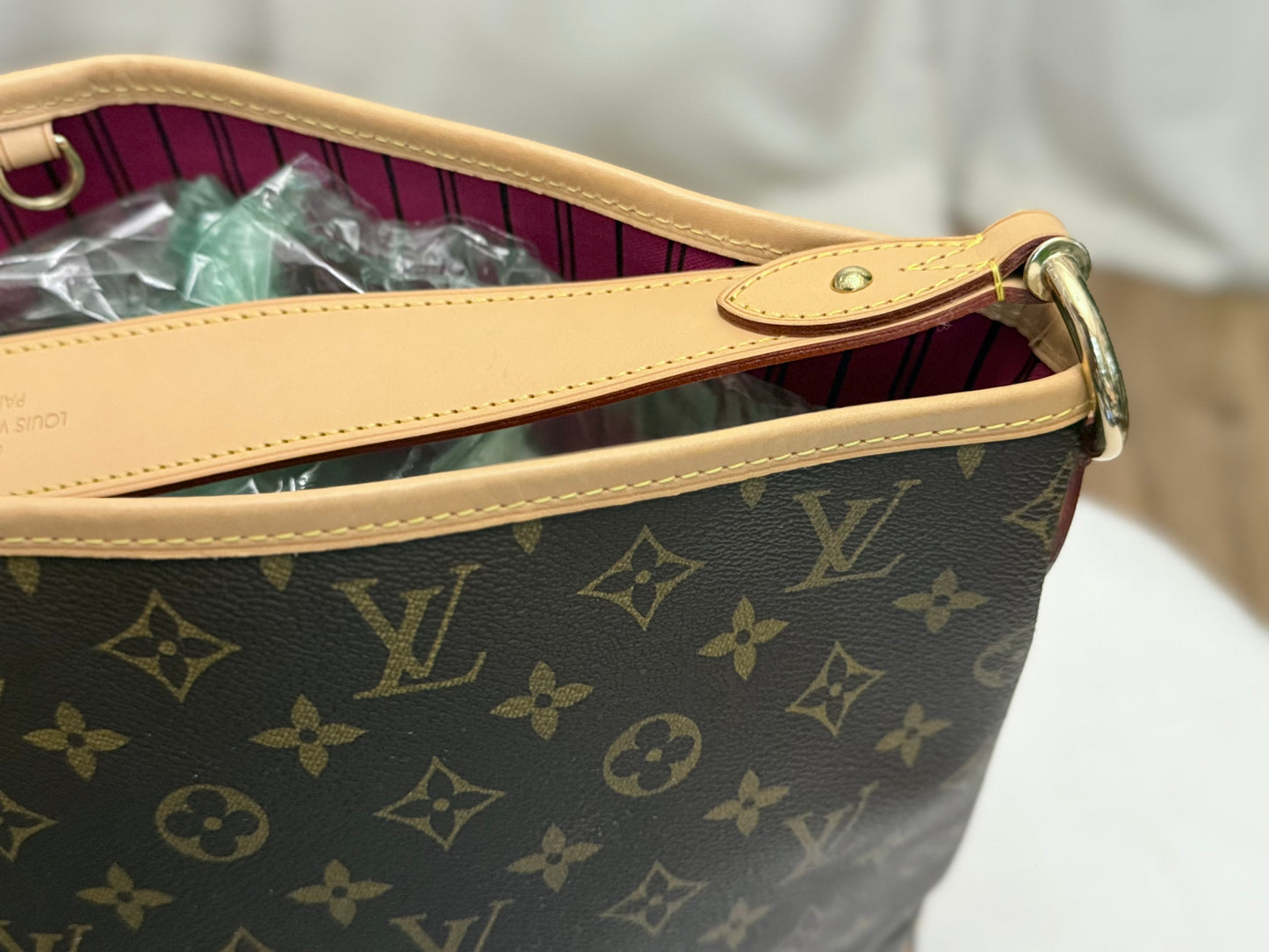 Louis Vuitton Delightful MM Mono Pivoine