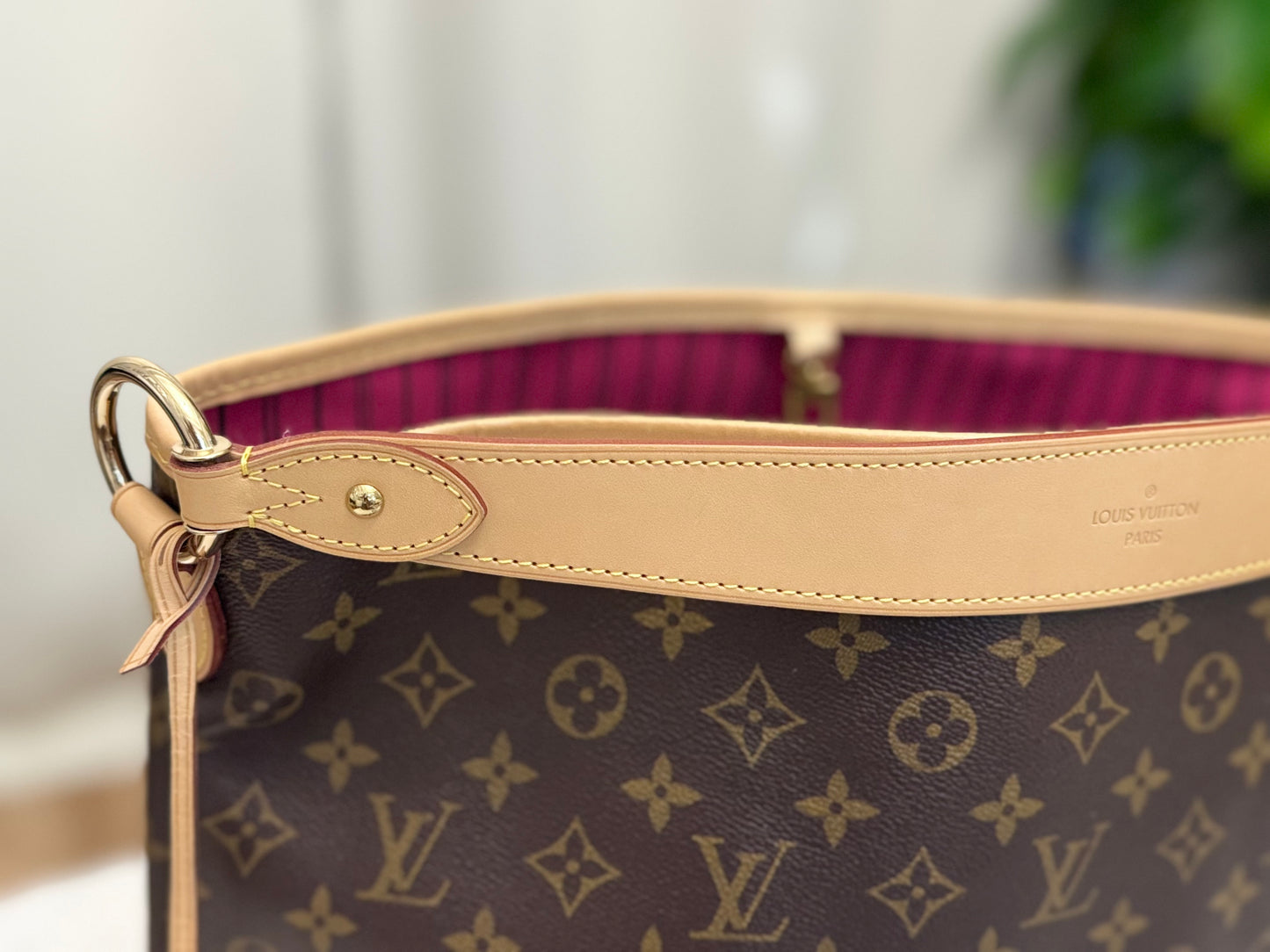 Louis Vuitton Delightful MM Mono Pivoine