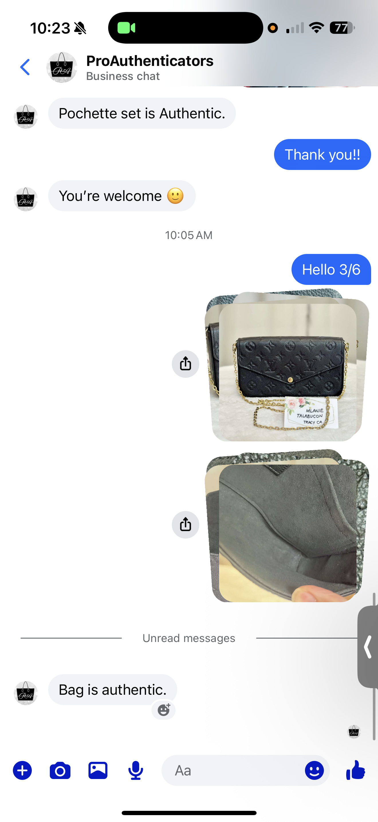 Louis Vuitton Felicie Pochette Empreinte Noir/Black Bag Only