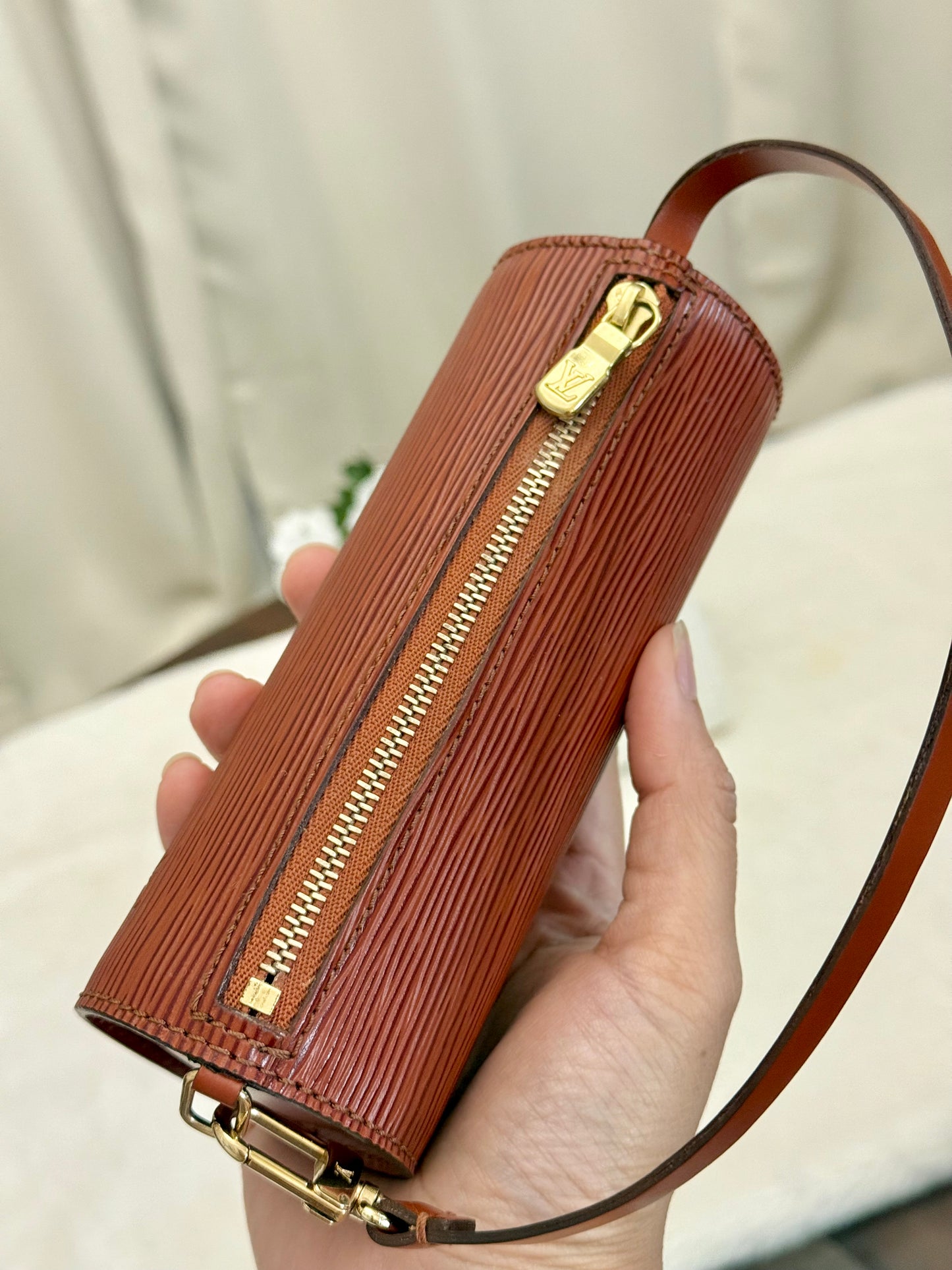 Louis Vuitton Mini Papillon Epi Cognac