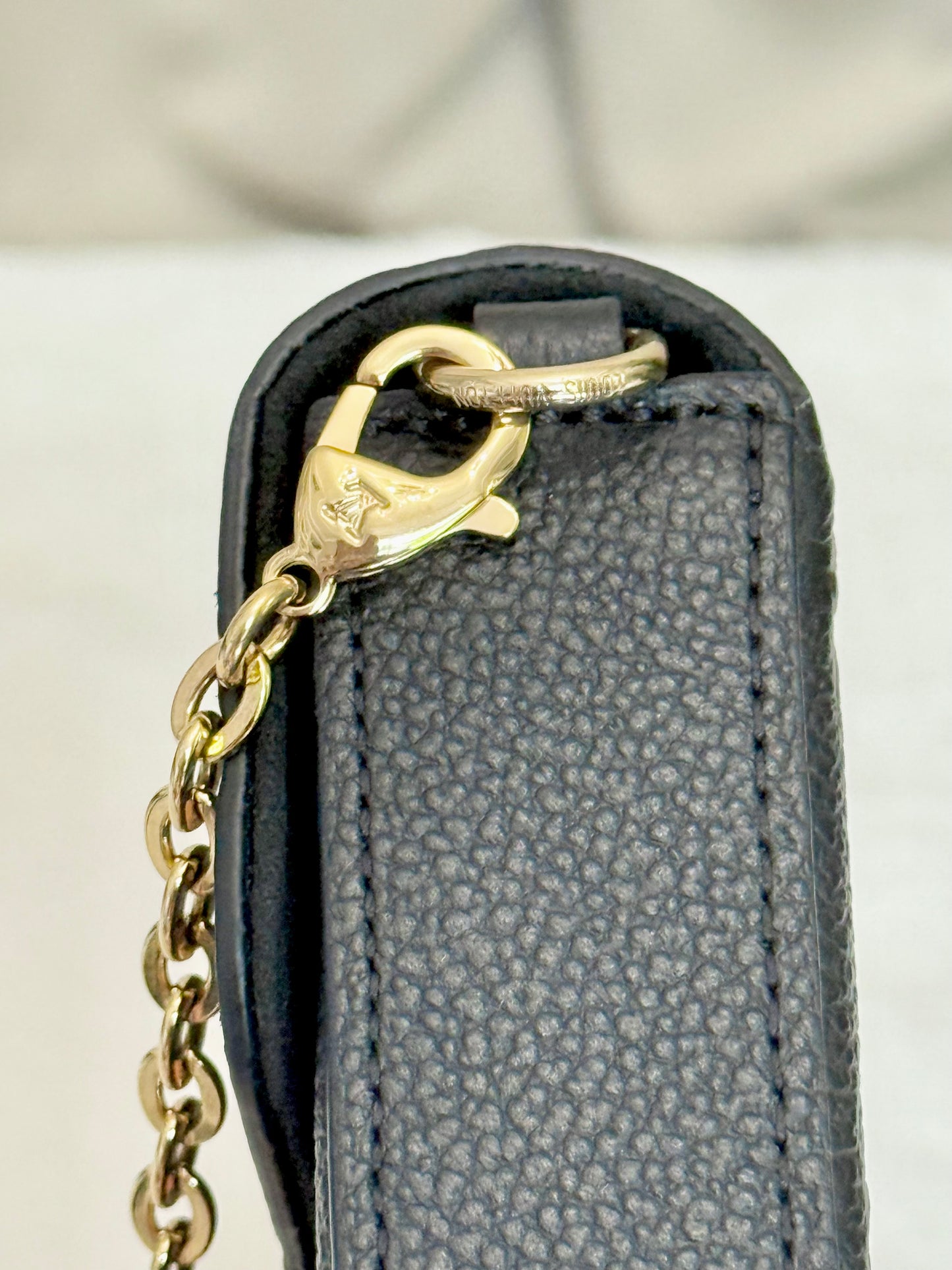 Louis Vuitton Felicie Pochette Empreinte Noir/Black Bag Only