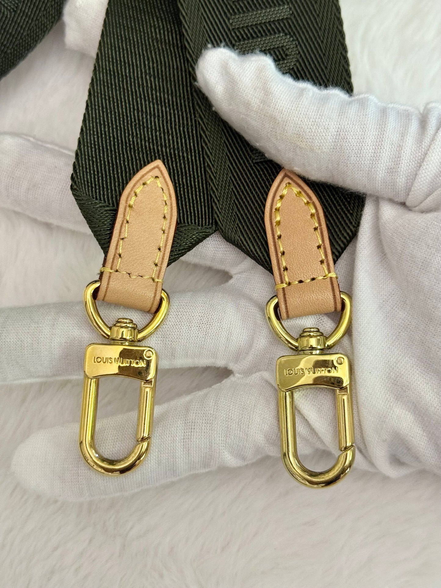 Louis Vuitton Guitar Jacquard Khaki Adjustable Strap