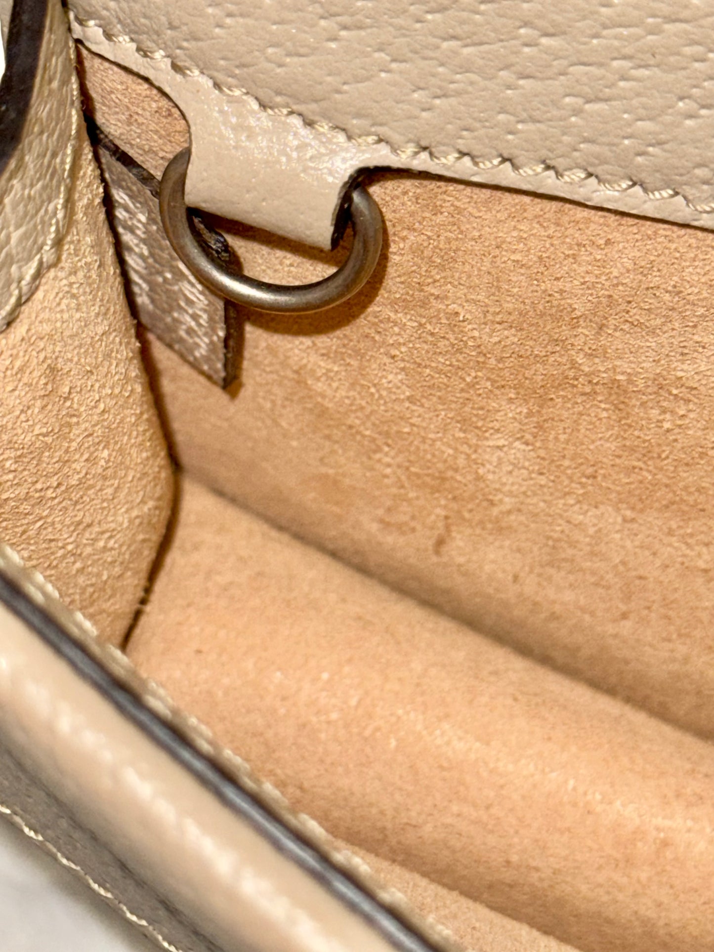 Gucci Mini Dionysus GG Supreme Beige and White