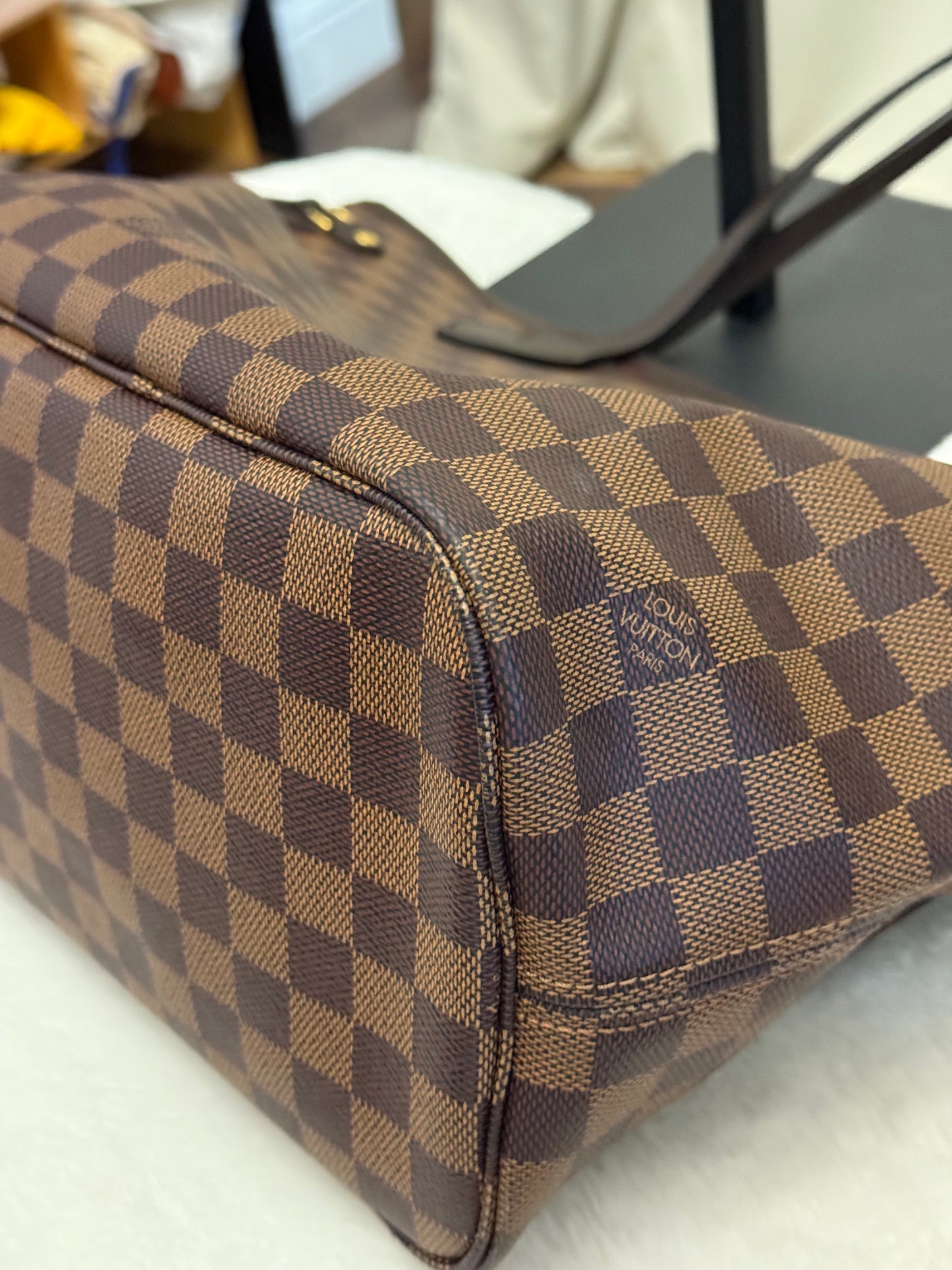 Louis Vuitton Neverfull MM DE Set (Bag and Pouch)