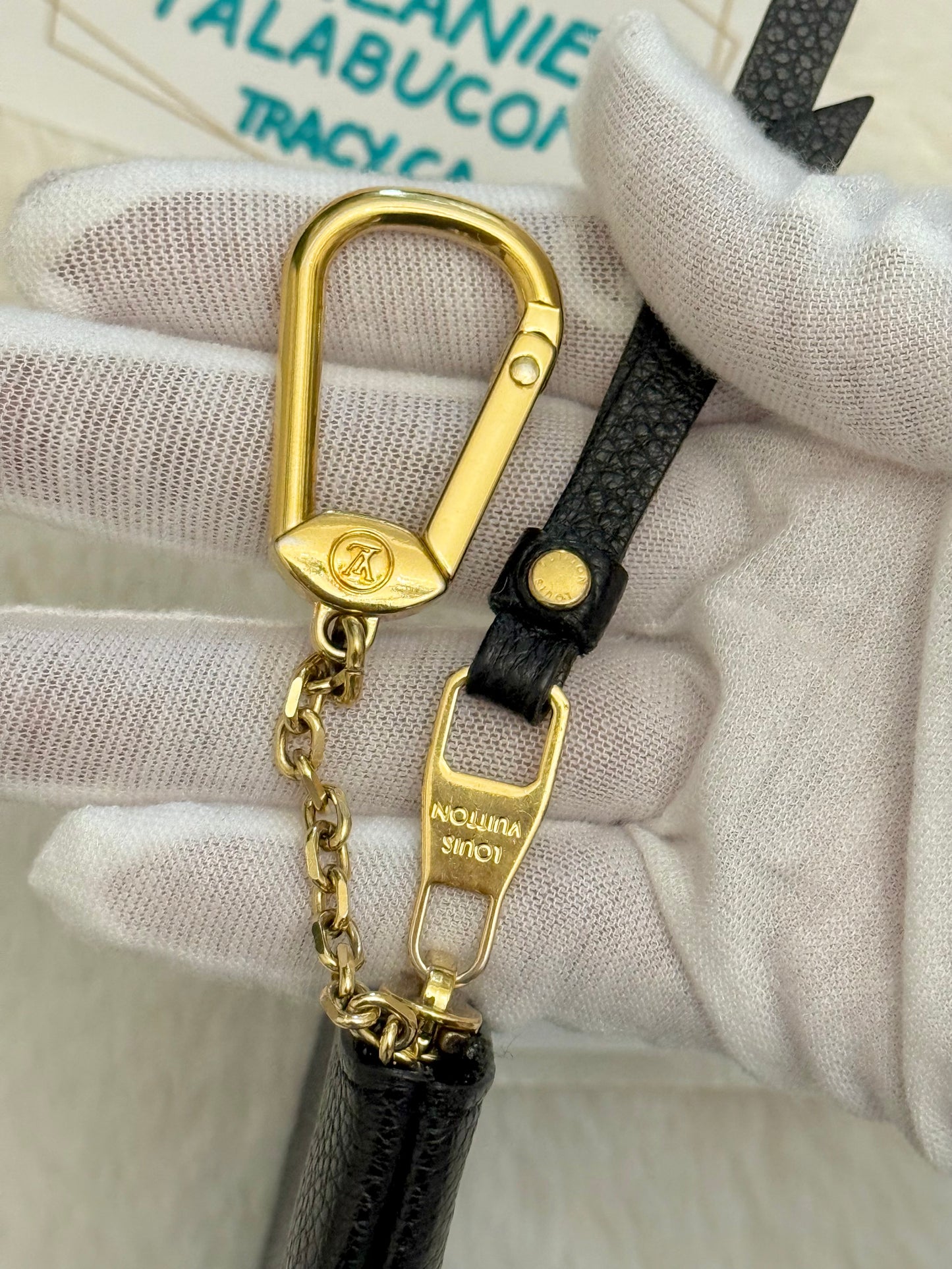 Louis Vuitton Key Pouch Black Empreinte