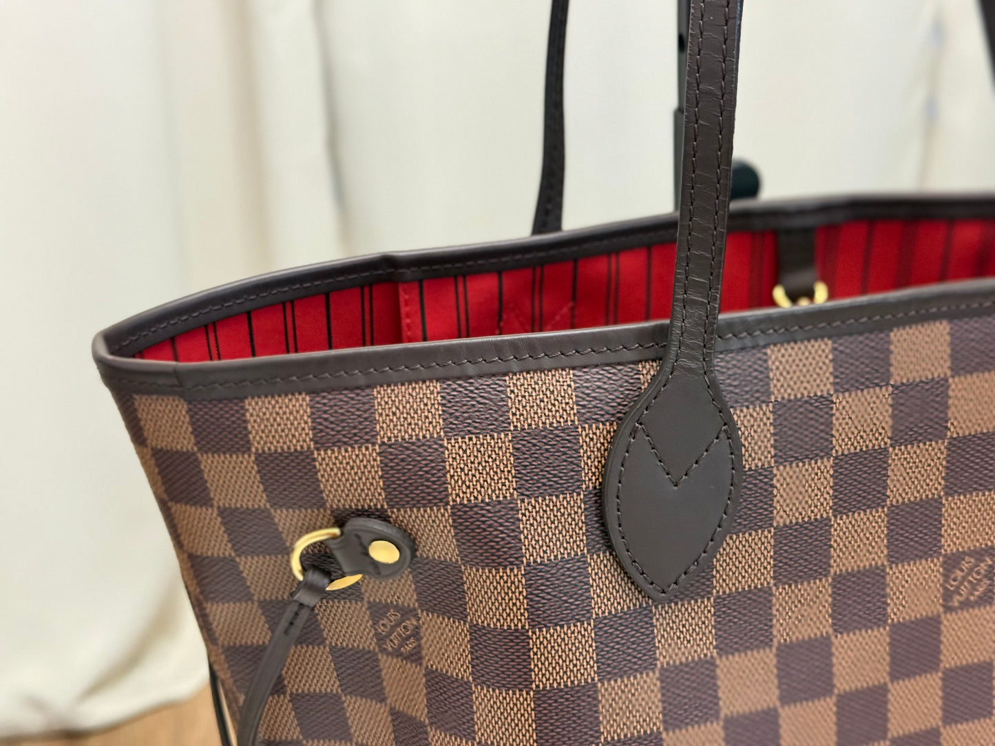 Louis Vuitton Neverfull MM DE Set (Bag and Pouch)