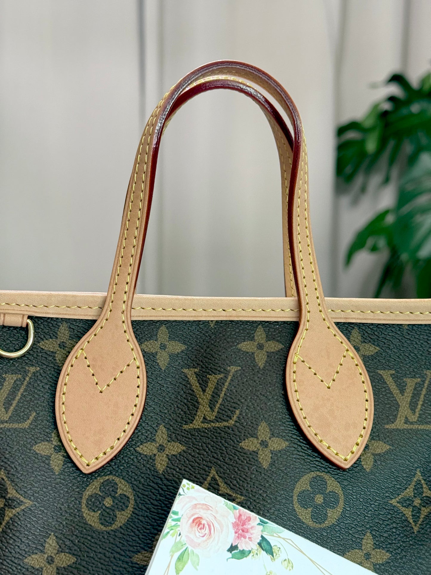 Louis Vuitton Neverfull BB Mono Beige Bag Only
