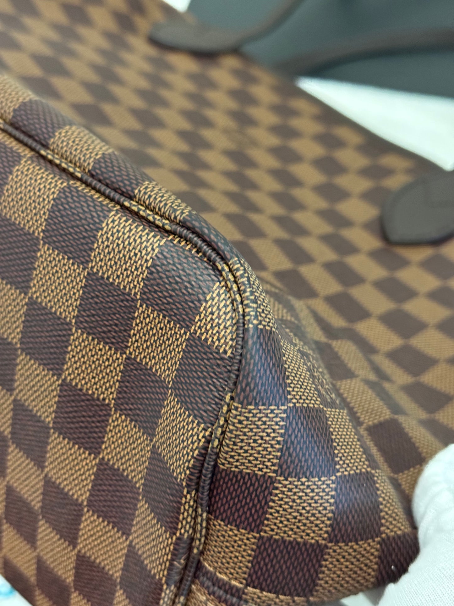 Louis Vuitton Neverfull MM DE Set (Bag and Pouch)
