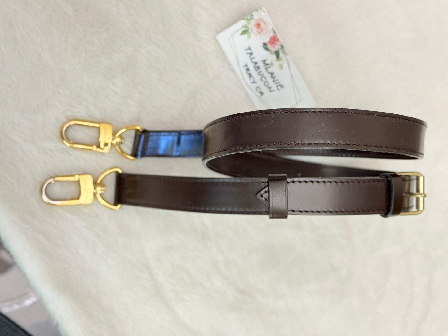 Louis Vuitton Keepall Brown Bandouliere/Crossbody Leather Strap