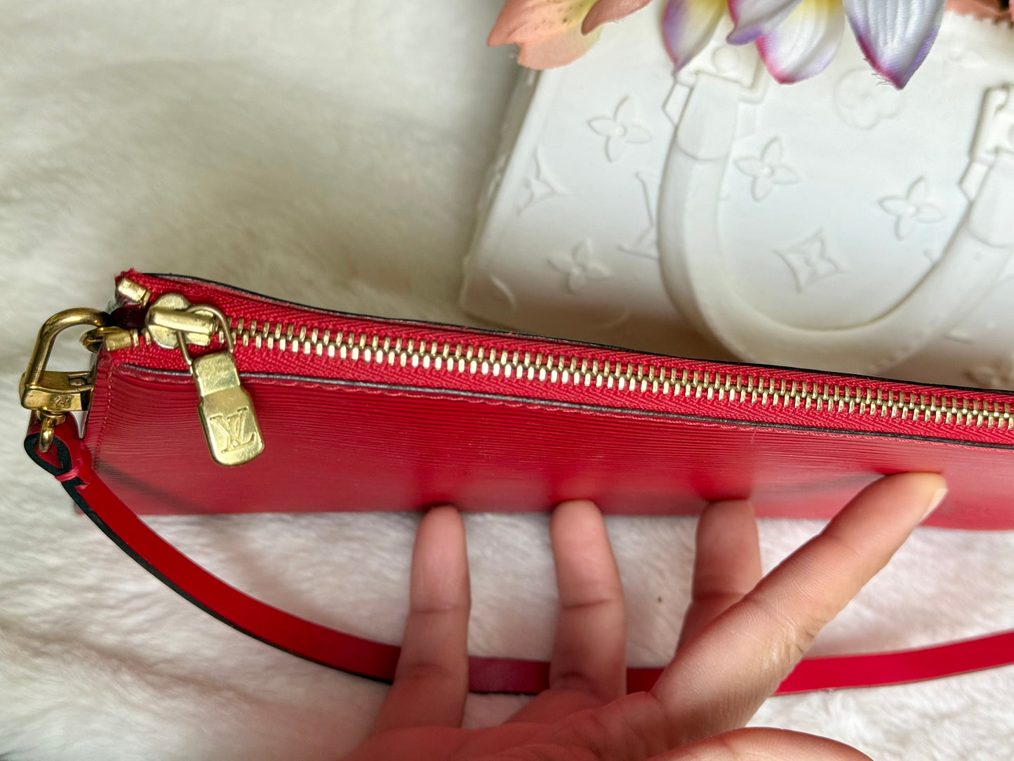 Louis Vuitton Red Epi Pochette
