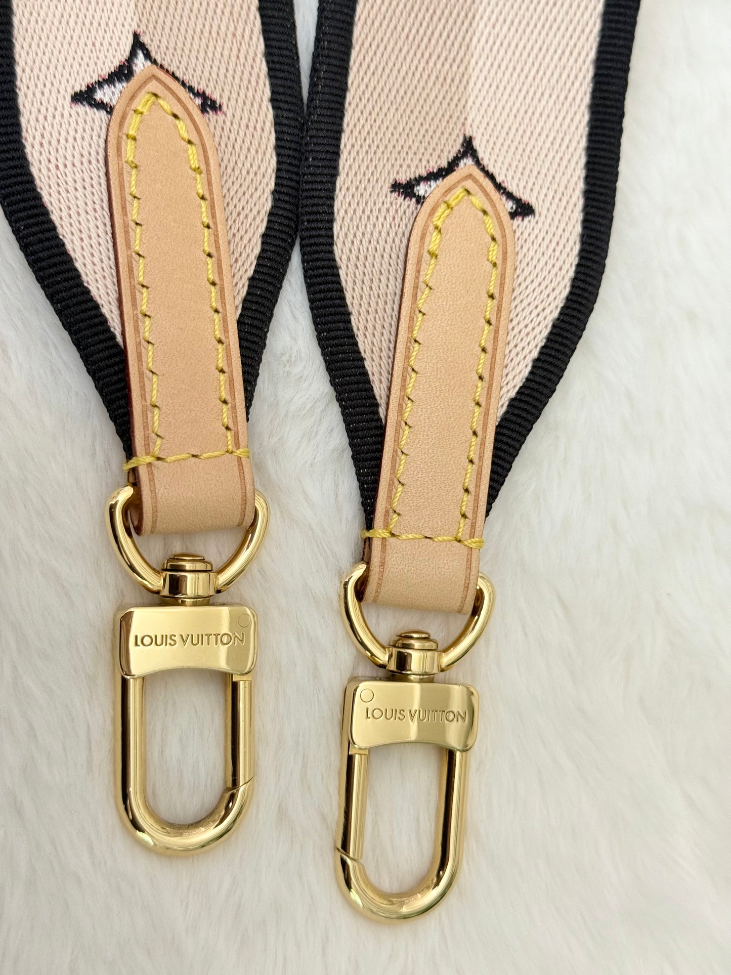 Louis Vuitton Jacquard Non-adjustable Strap Black/Pink