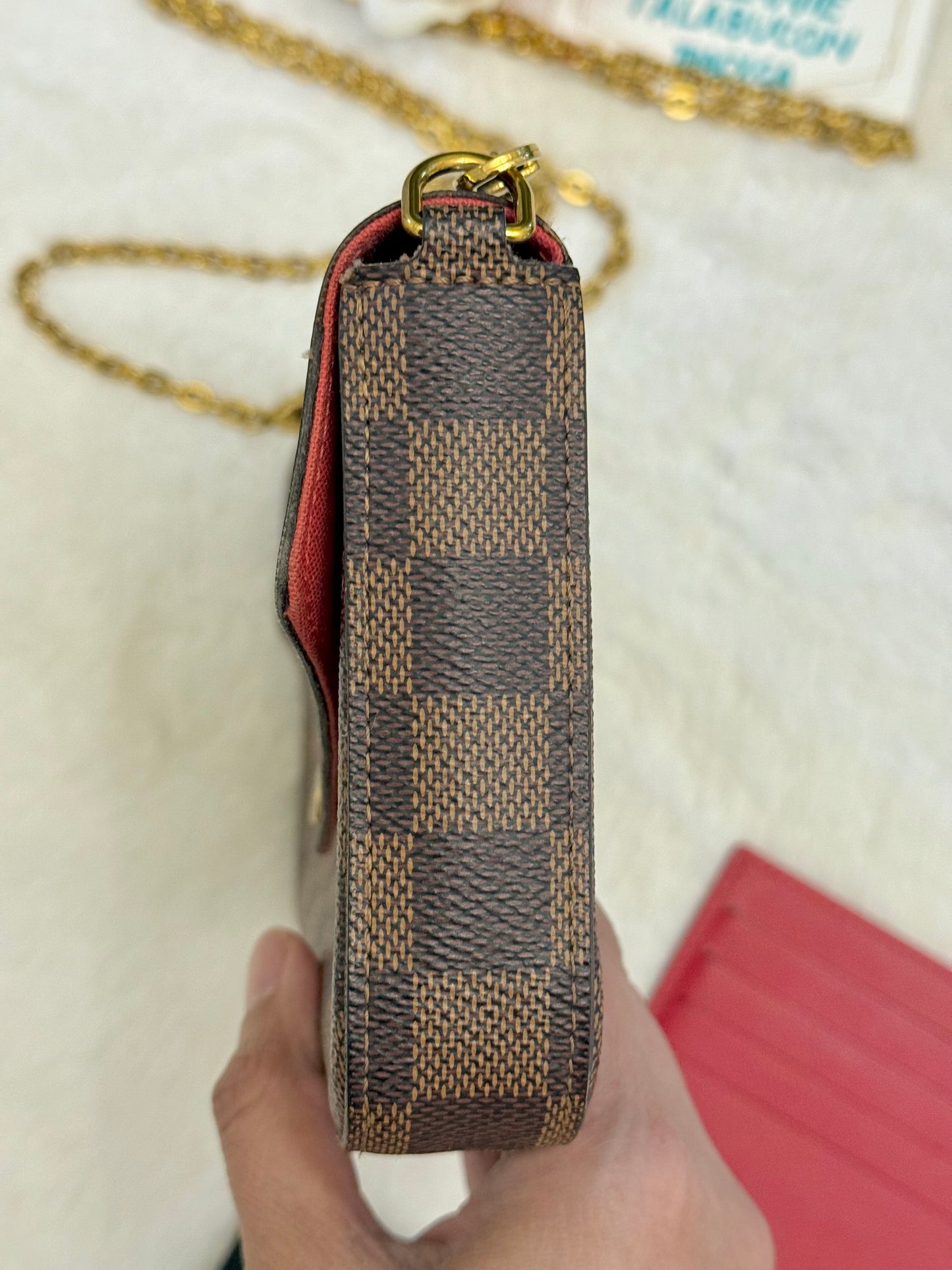Louis Vuitton Felicie Pochette DE with zippered insert