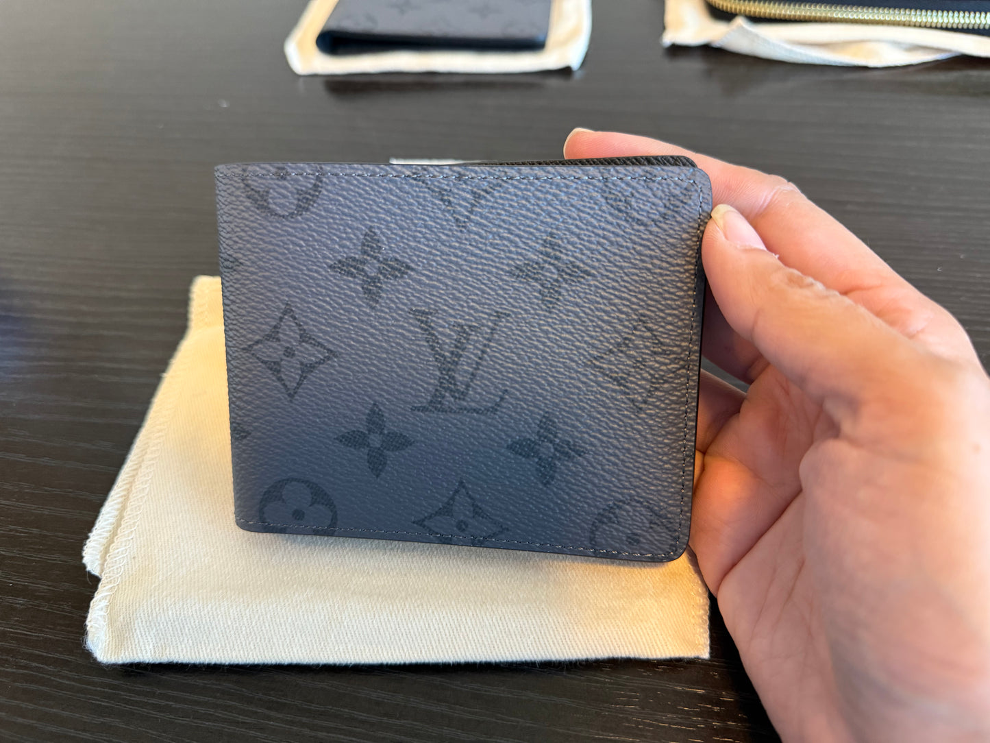 Louis Vuitton Slender Men’s Wallet in Eclipse