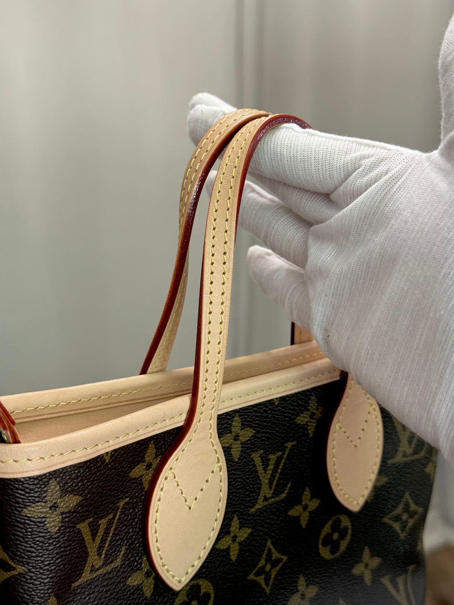 Louis Vuitton Neverfull BB Mono Beige Bag Only