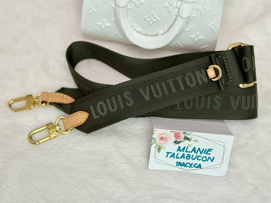 Louis Vuitton Guitar Jacquard Khaki Adjustable Strap