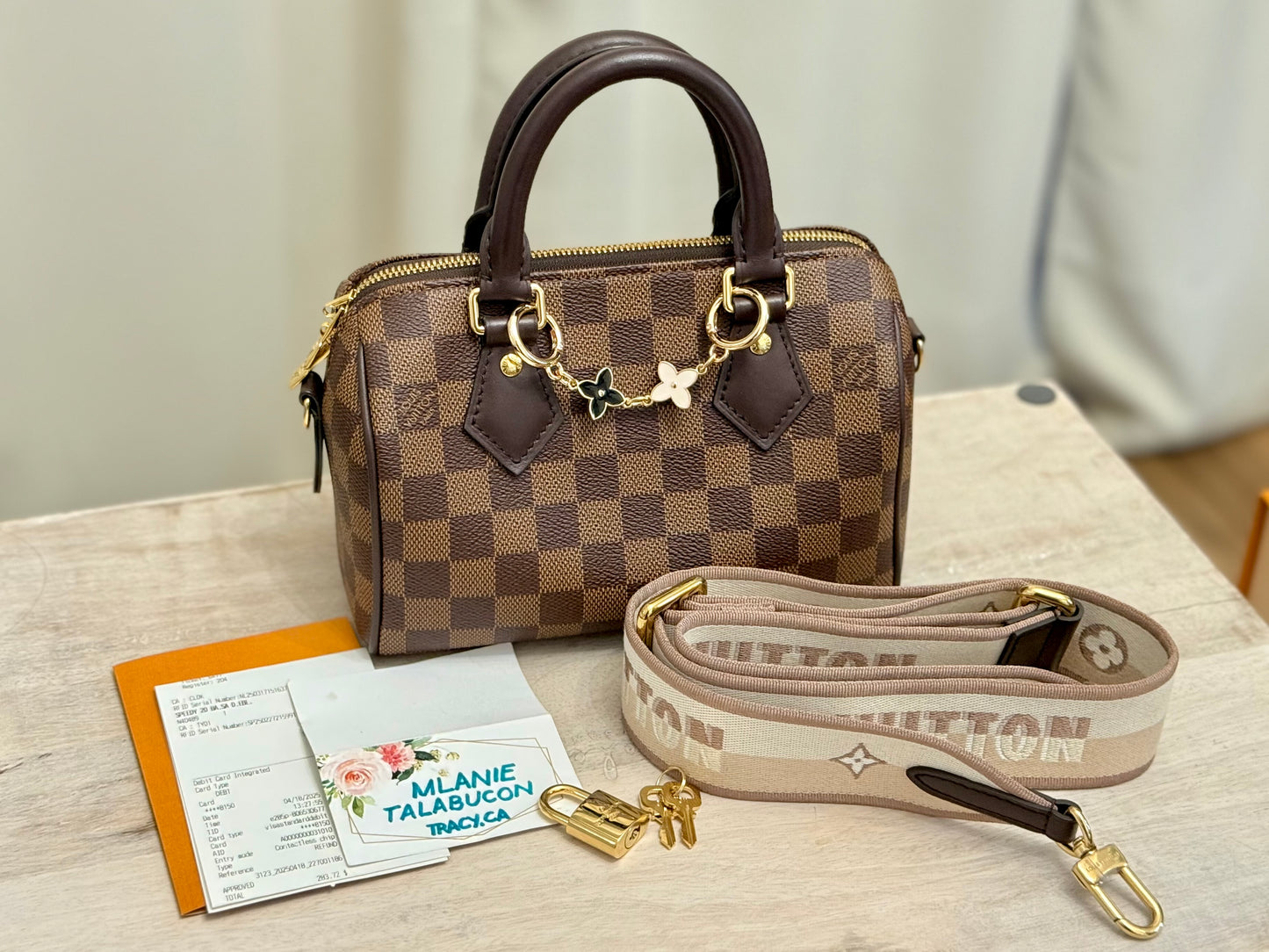 Louis Vuitton Speedy Bandouliere 20 DE Complete Set