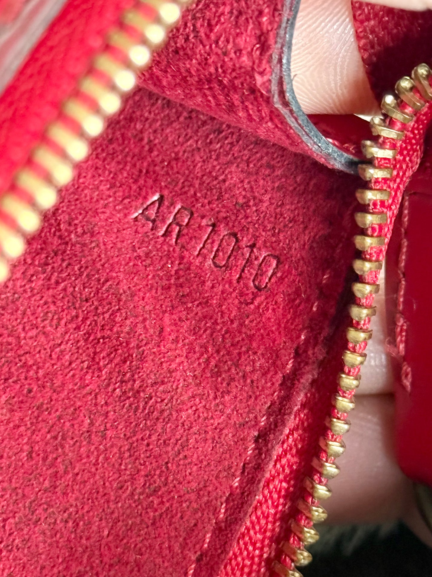 Louis Vuitton Red Epi Pochette