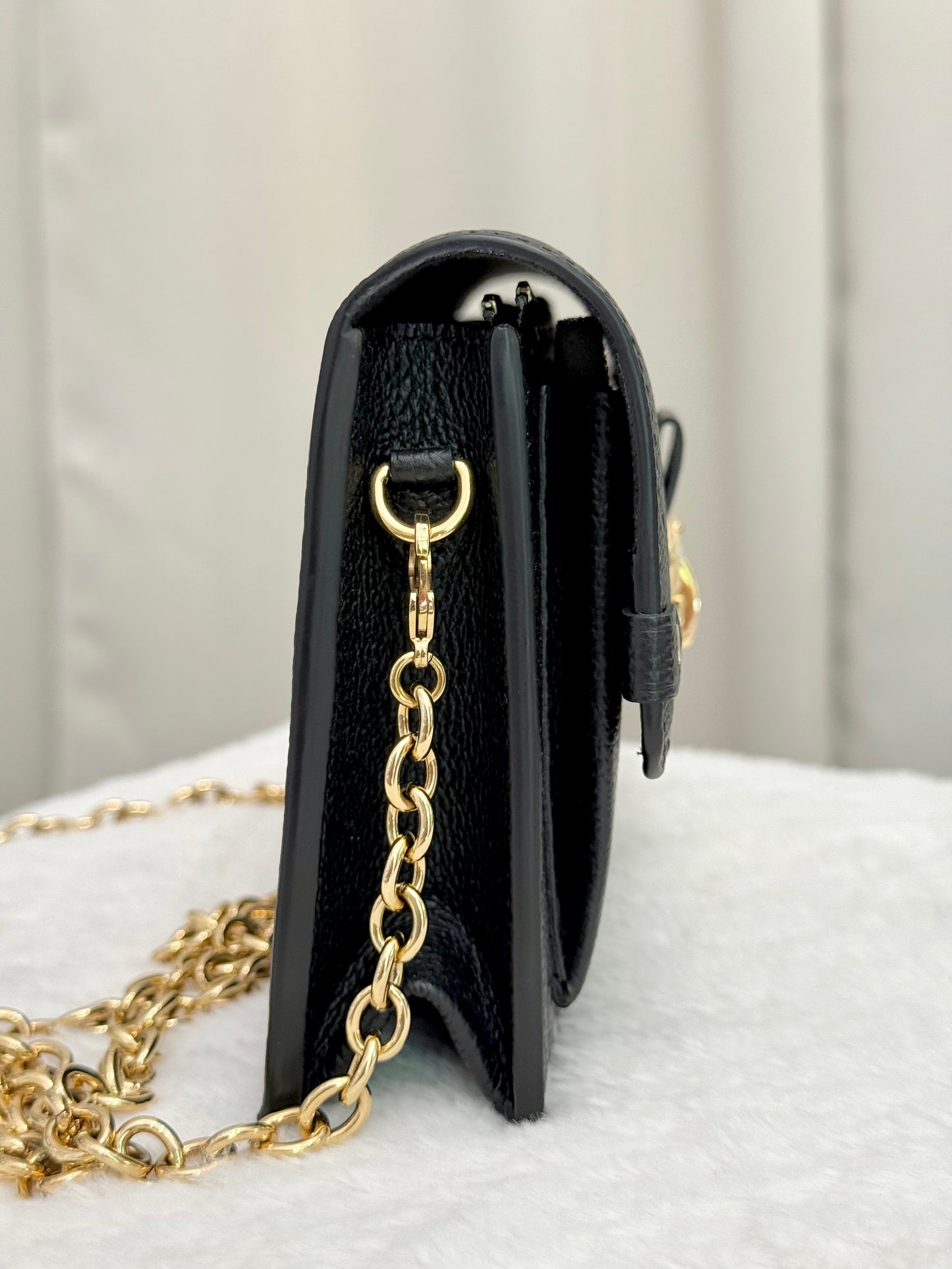 Louis Vuitton Vavin Chain Wallet Mono Empreinte Noir/Black
