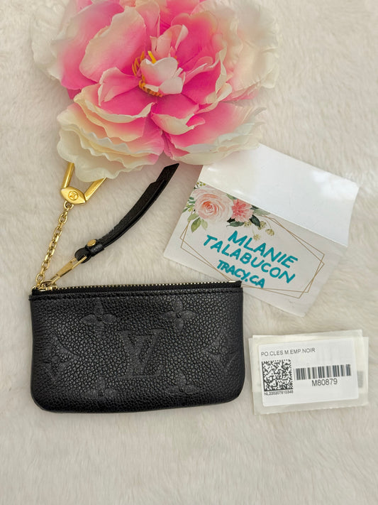 Louis Vuitton Key Pouch Black Empreinte