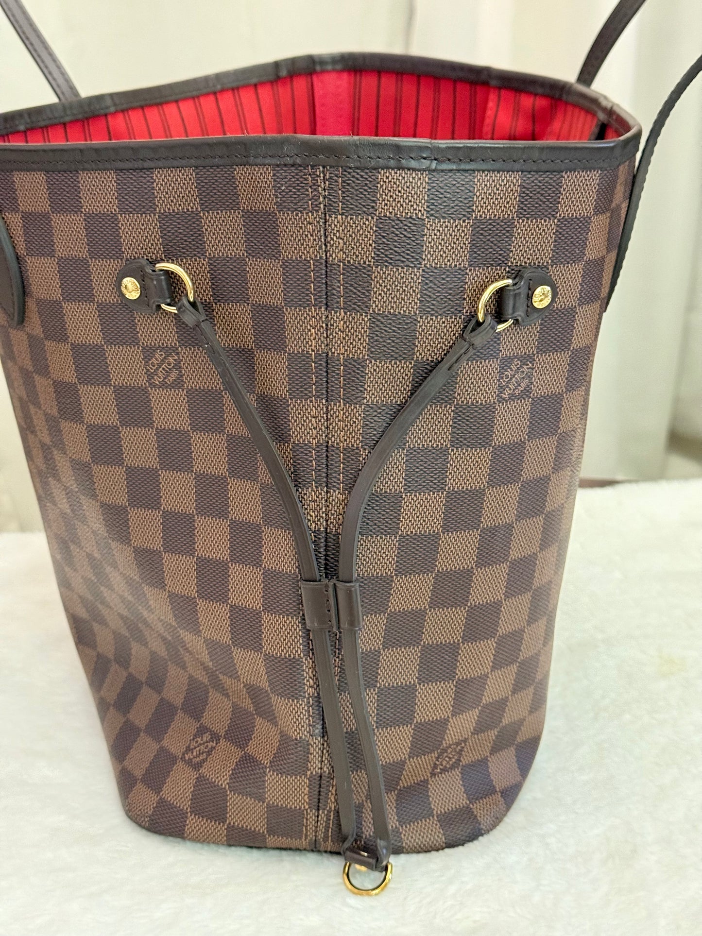 Louis Vuitton Neverfull MM Damier Ebene Bag Only