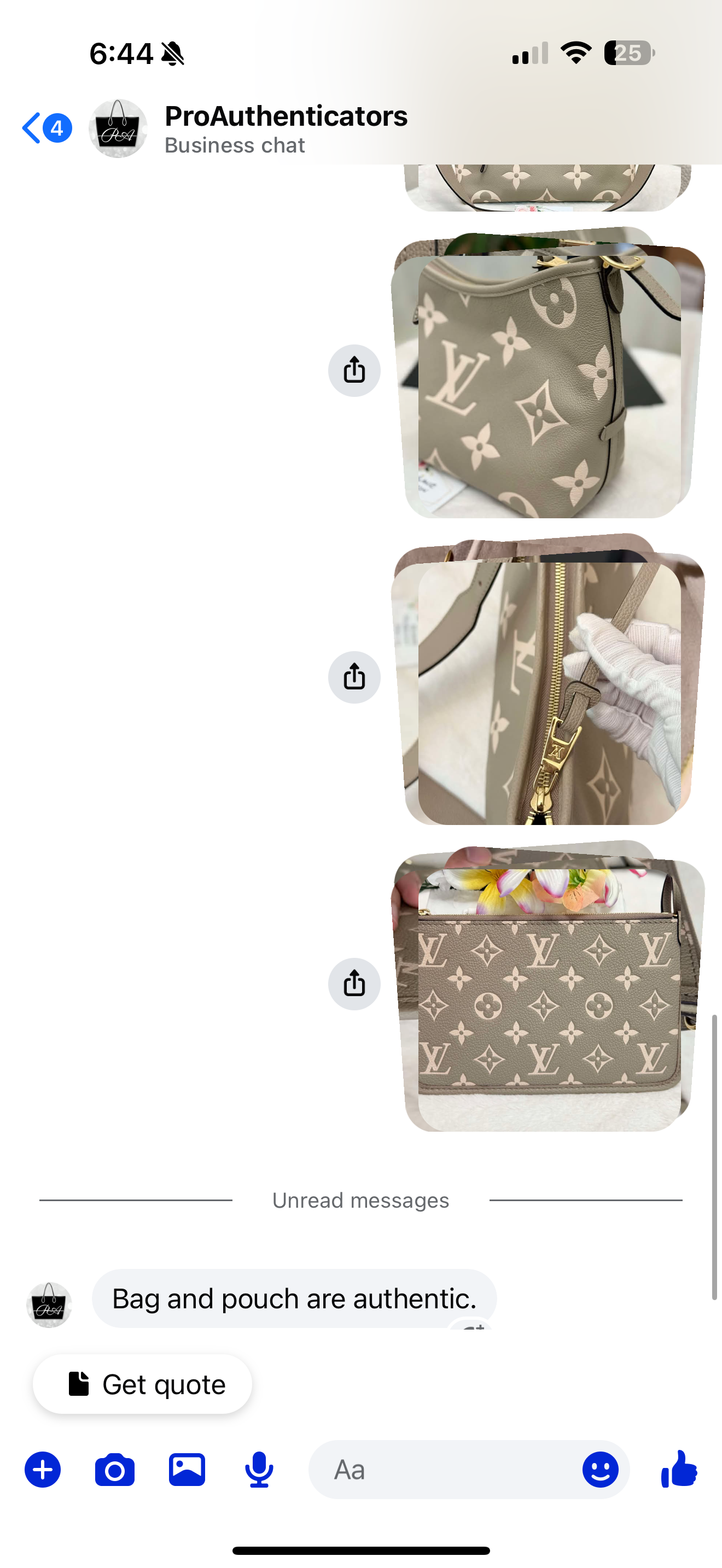 Louis Vuitton Carryall PM Bicolor Dove/Cream Bag