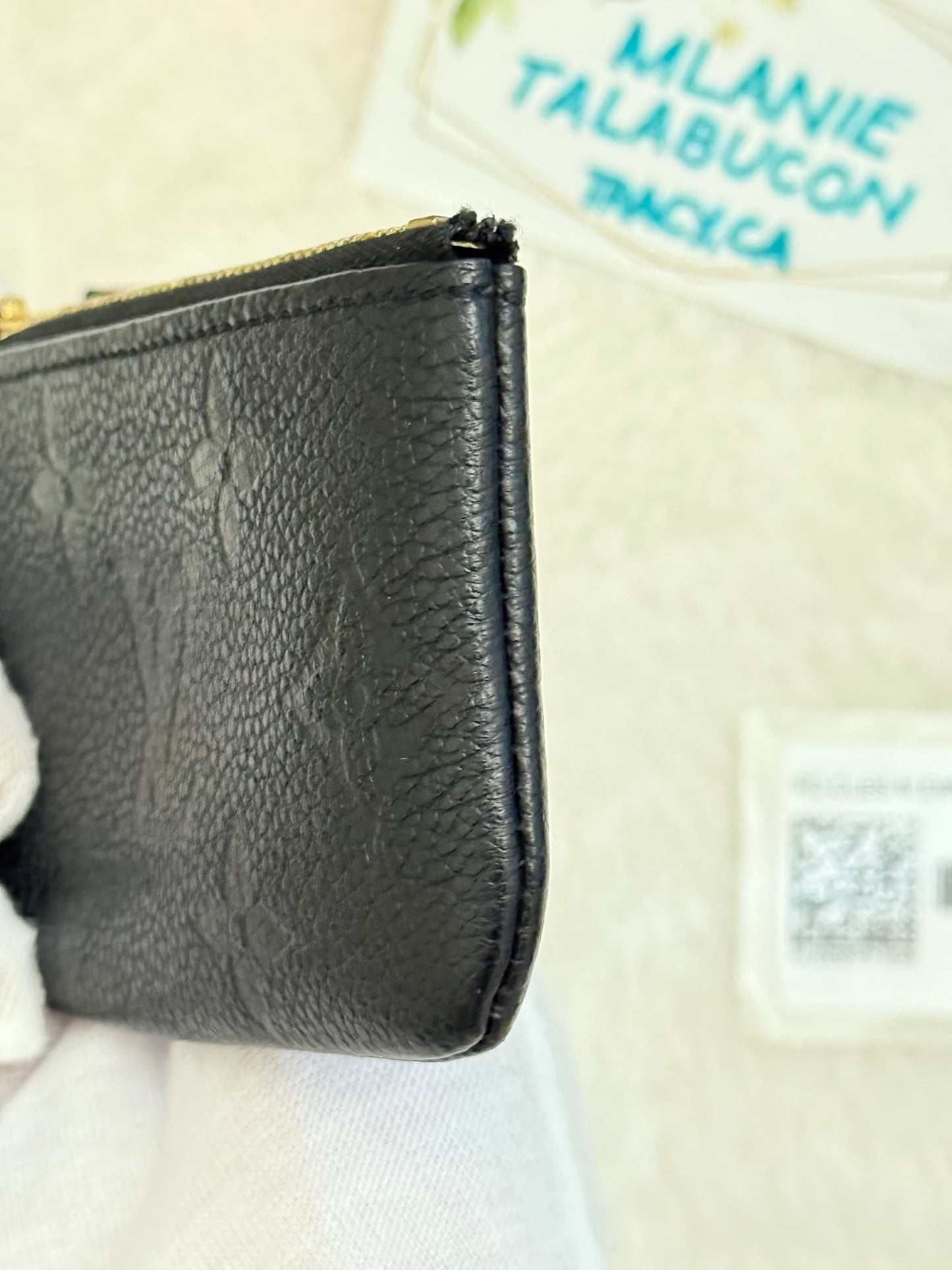 Louis Vuitton Key Pouch Black Empreinte