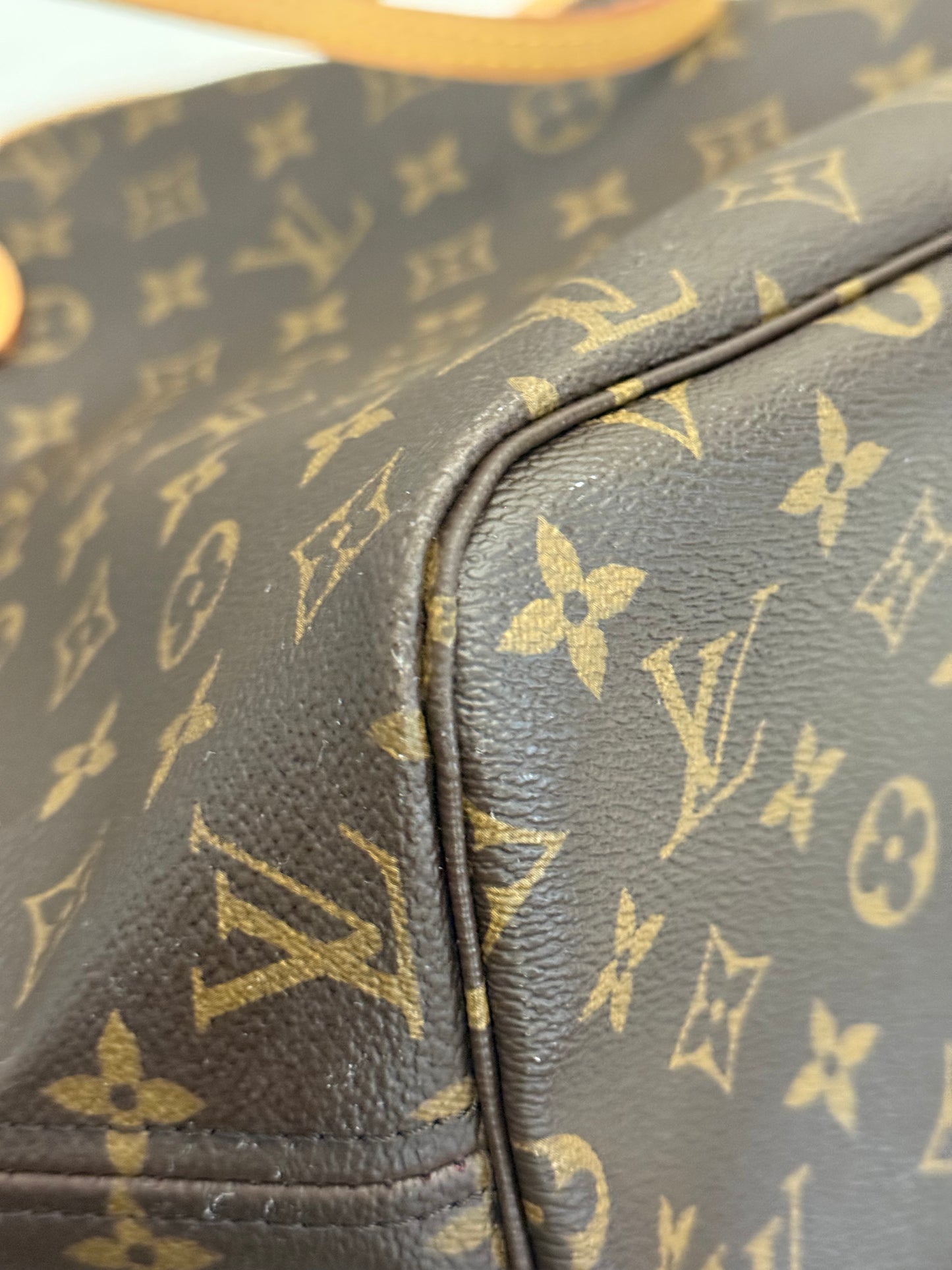 Loui Vuitton Neverfull MM Pivoine Bag and Pouch