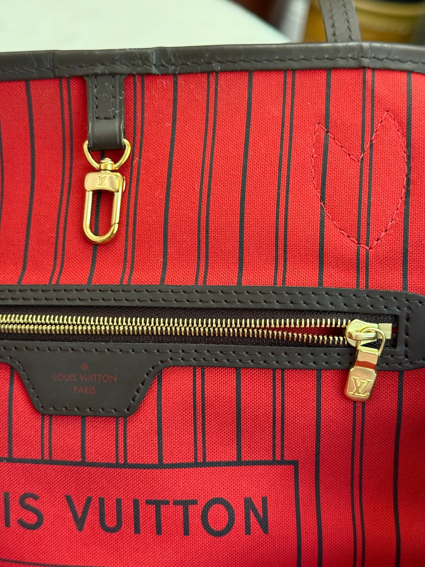 Louis Vuitton Neverfull MM Damier Ebene Bag Only
