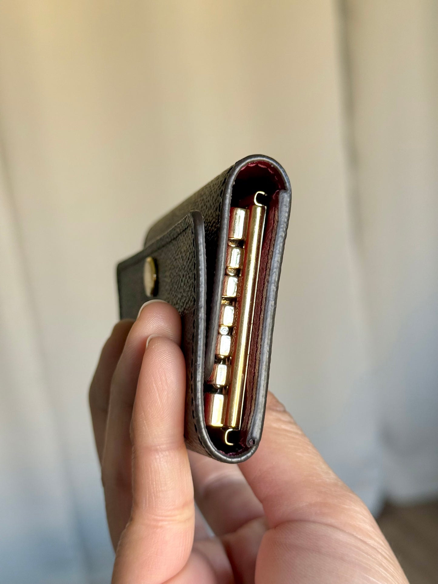 Louis Vuitton 6-Key Holder Mono Fuchsia