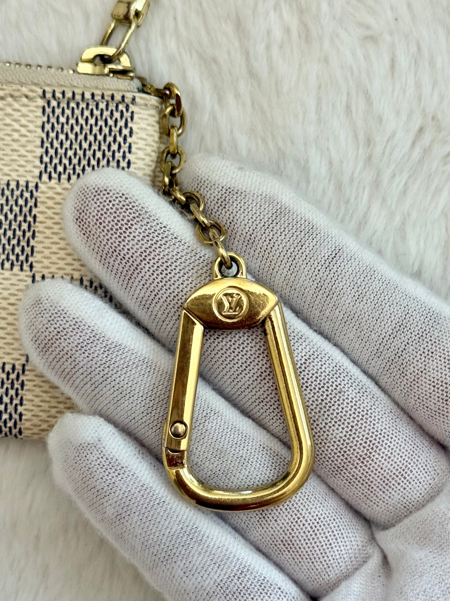 Louis Vuitton Key Pouch Damier Azur