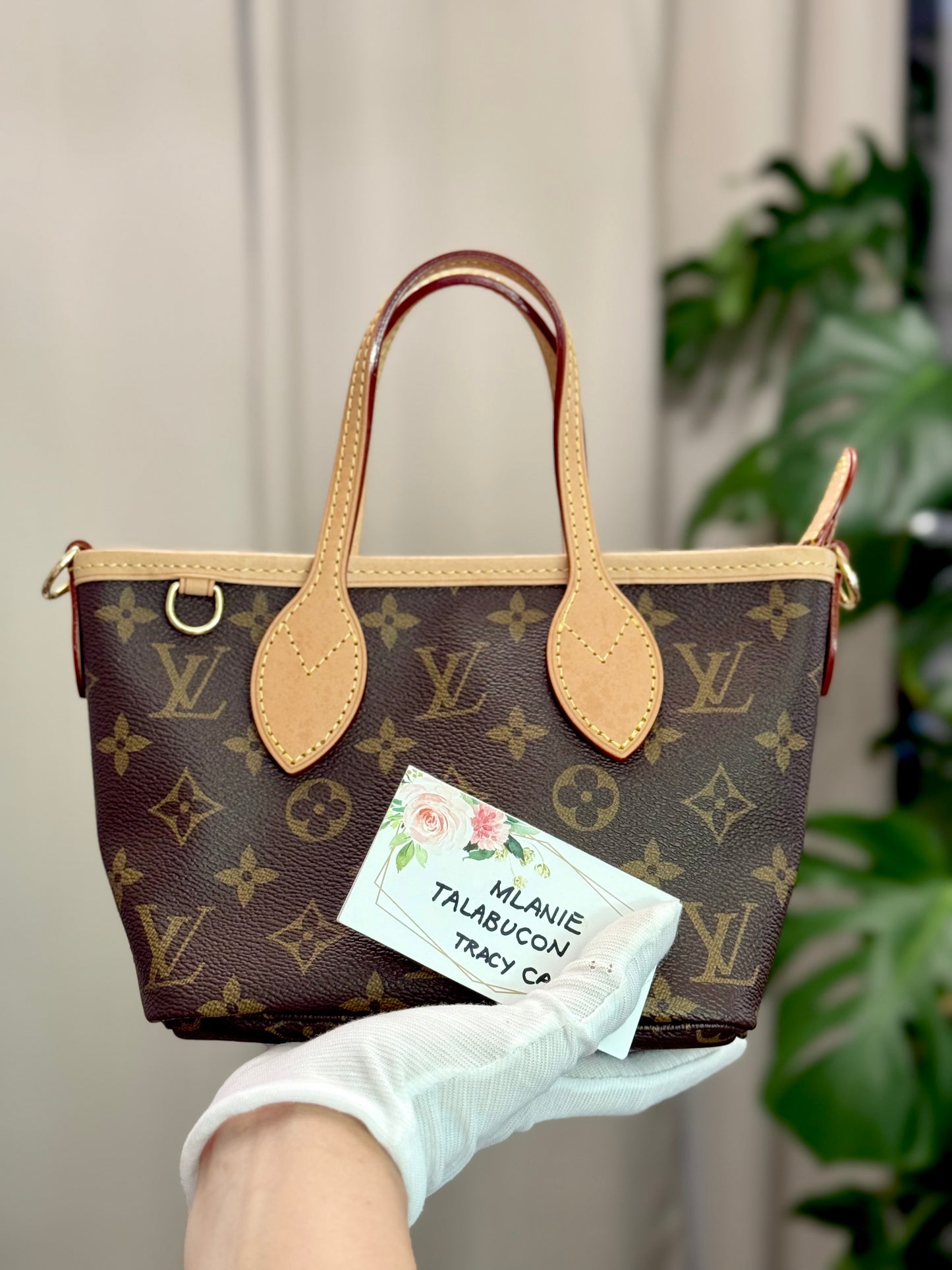Louis Vuitton Neverfull BB Mono Beige Bag Only