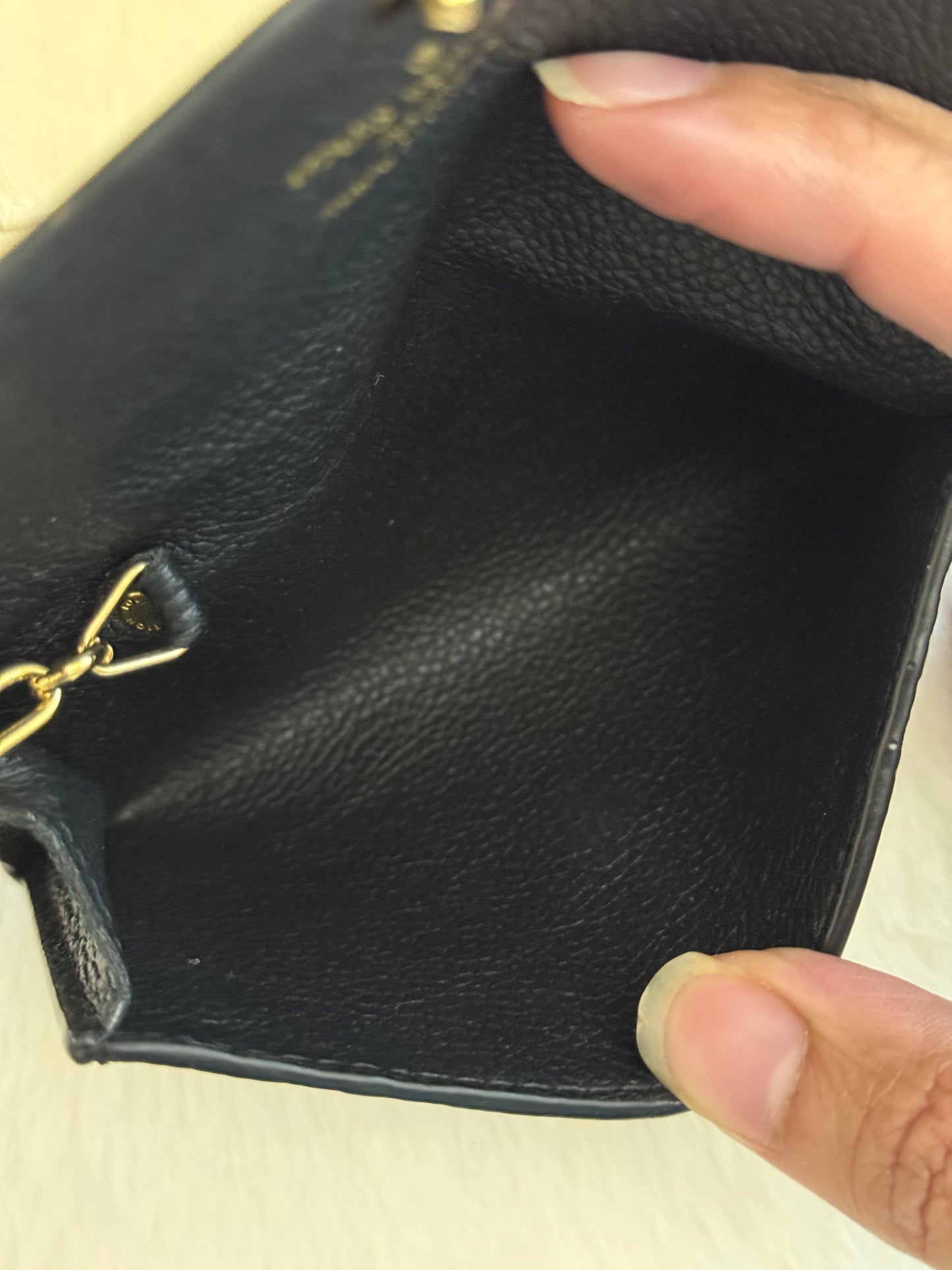 Louis Vuitton Key Pouch Empreinte Noir/Black