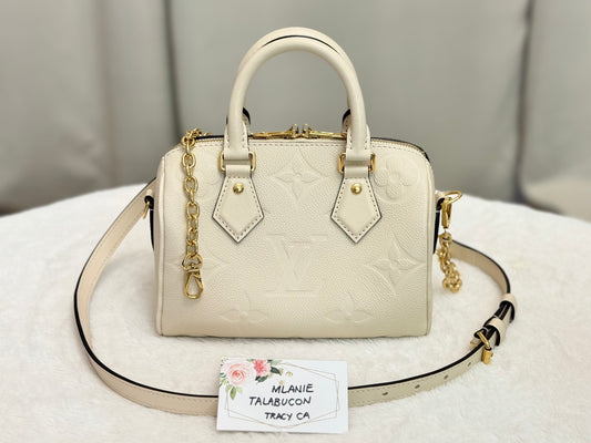 Speedy Bandouliere 20 Giant Empreinte Creme