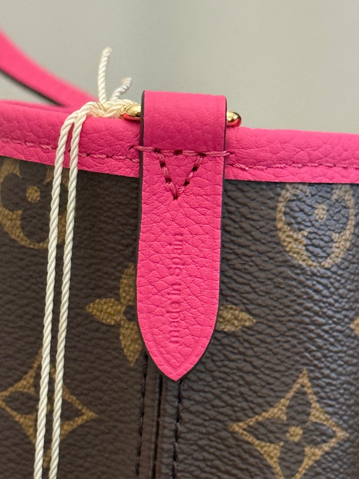 Louis Vuitton Neverfull BB Inside Out Bandouliere Rose Pondichery