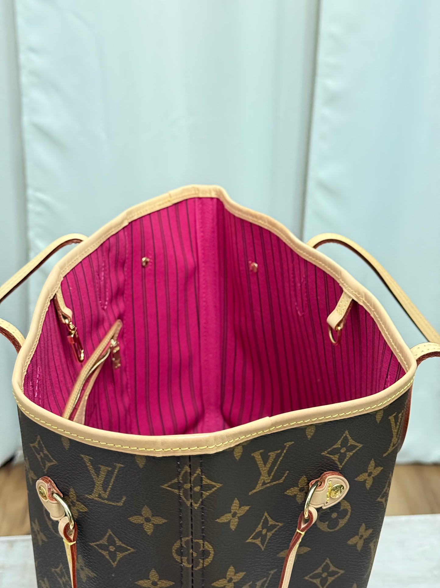 Louis Vuitton Neverfull MM Mono Pivoine Bag Only