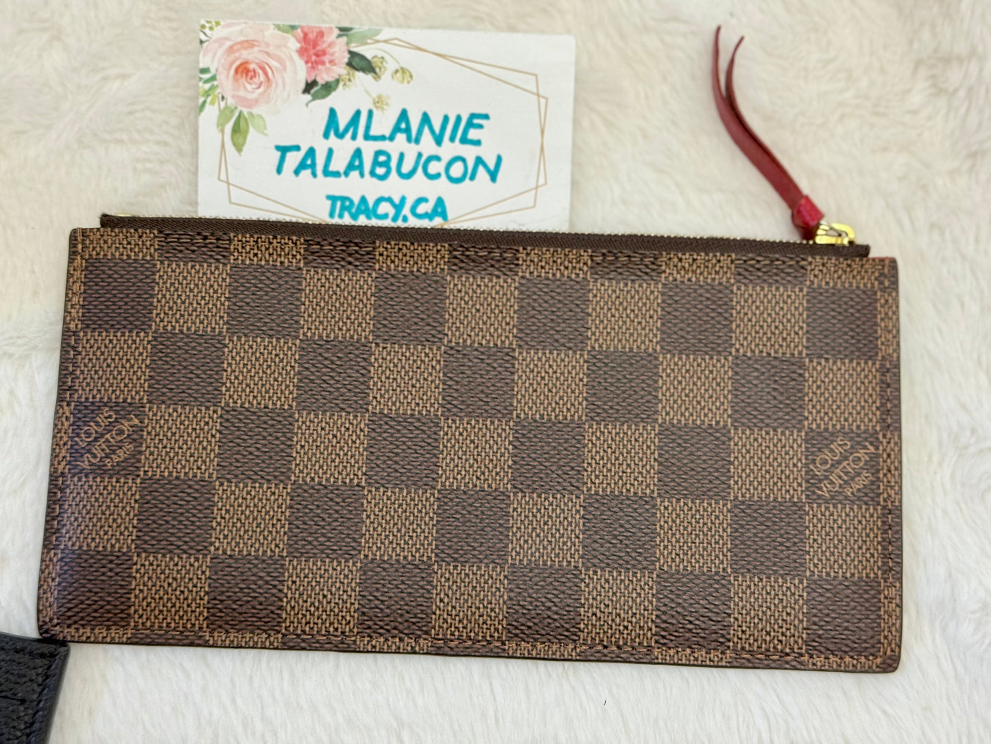 Louis Vuitton Felicie Pochette DE with zippered insert