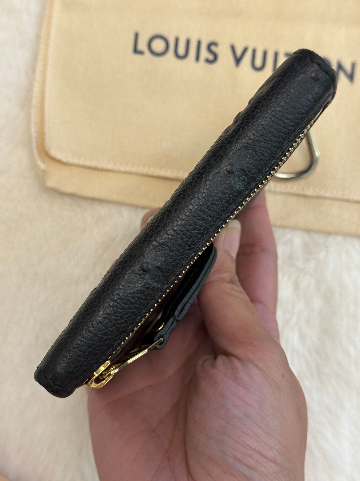 Louis Vuitton Key Pouch Empreinte Noir/Black