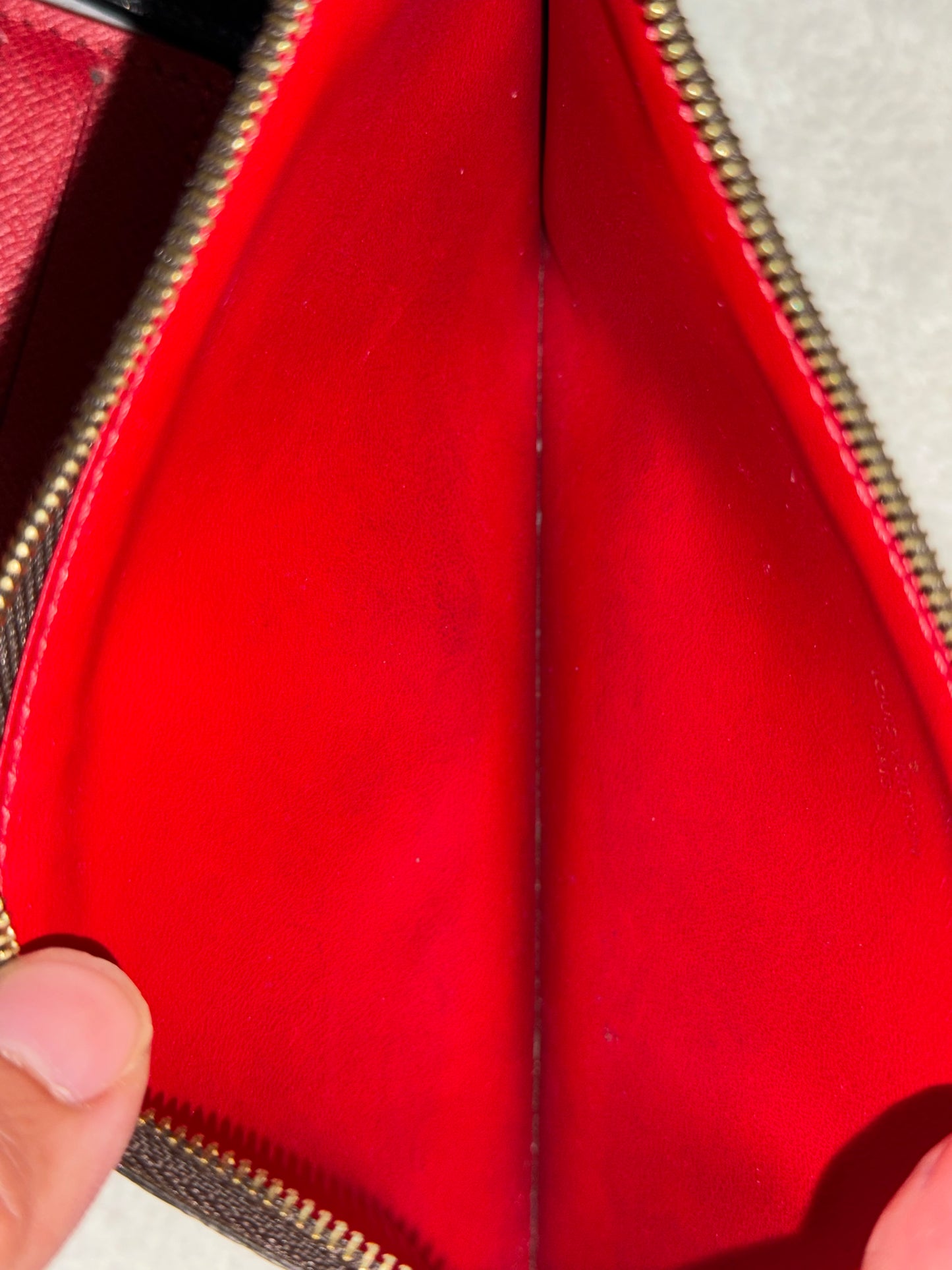 Louis Vuitton Felicie Pochette DE with zippered insert