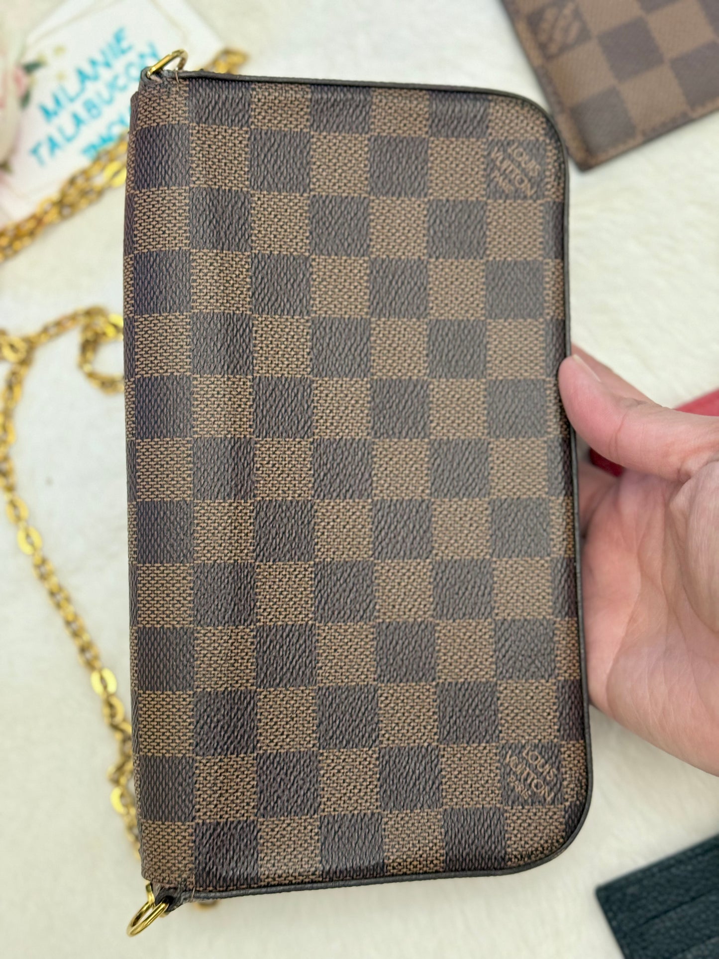 Louis Vuitton Felicie Pochette DE with zippered insert