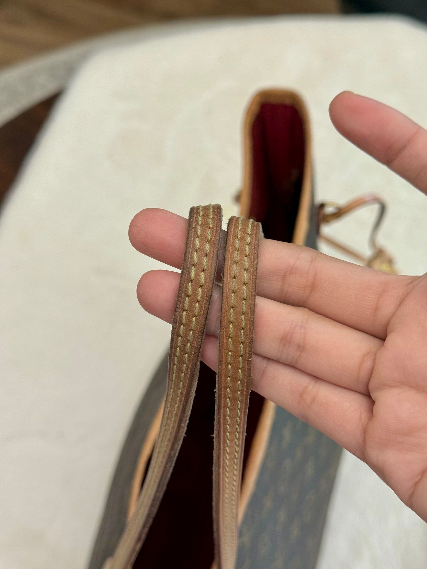 Louis Vuitton Neverfull MM Mono Cerise