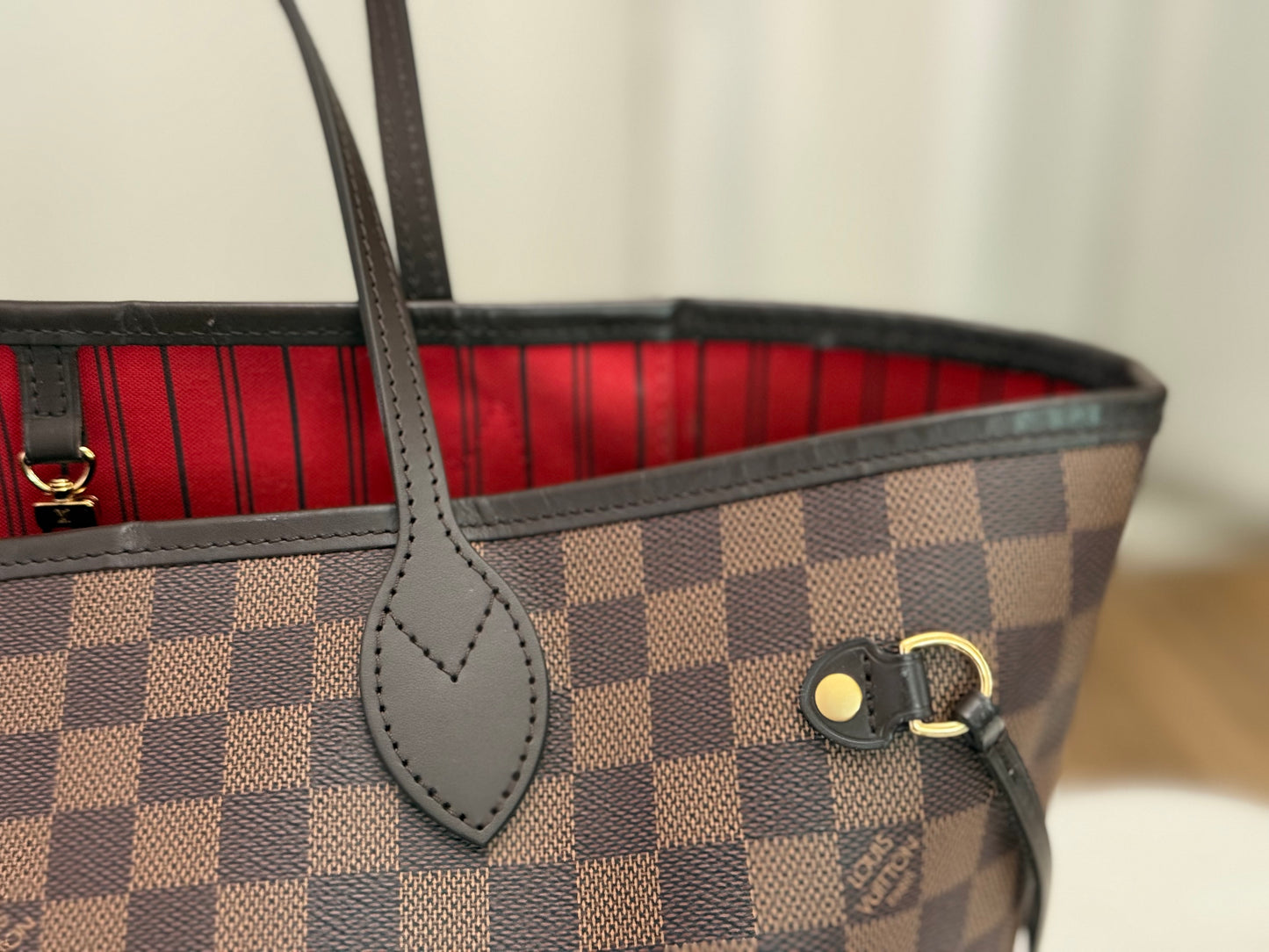 Louis Vuitton Neverfull MM Damier Ebene Bag Only