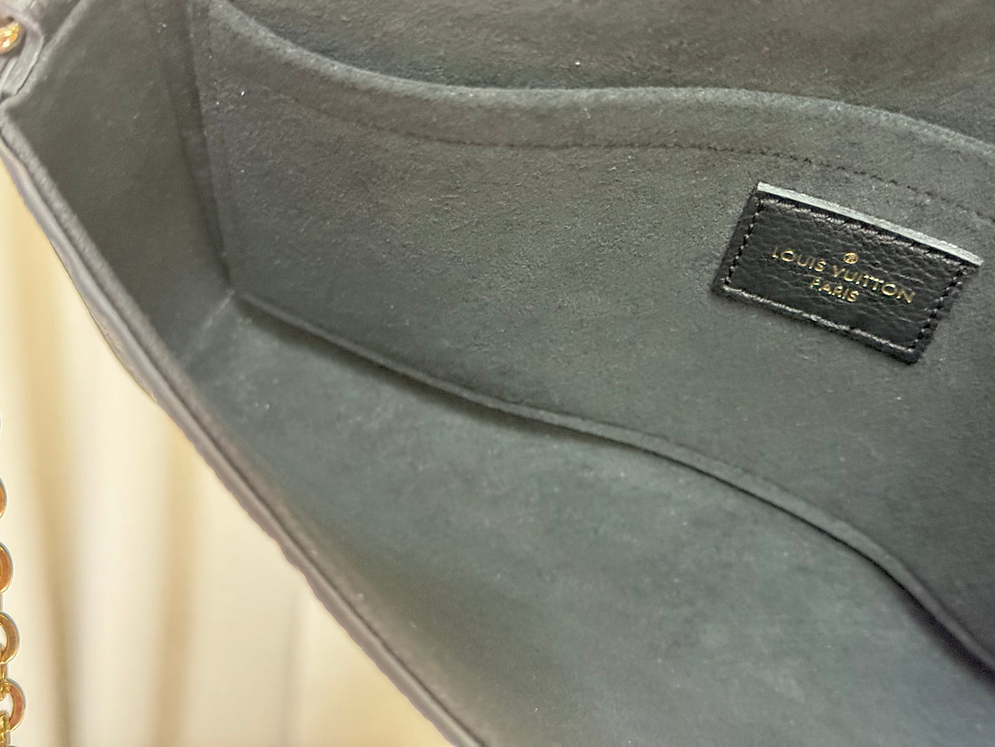 Louis Vuitton Felicie Pochette Empreinte Noir/Black Bag Only